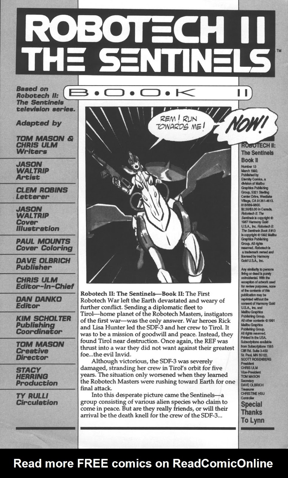 Robotech II: The Sentinels issue Robotech II: The Sentinels Book 2 Issue #13 - Page 2