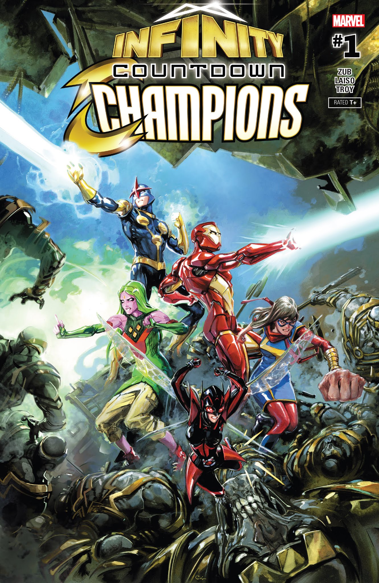 Read online Infinity Countdown: Champions comic -  Issue #1 - 1
