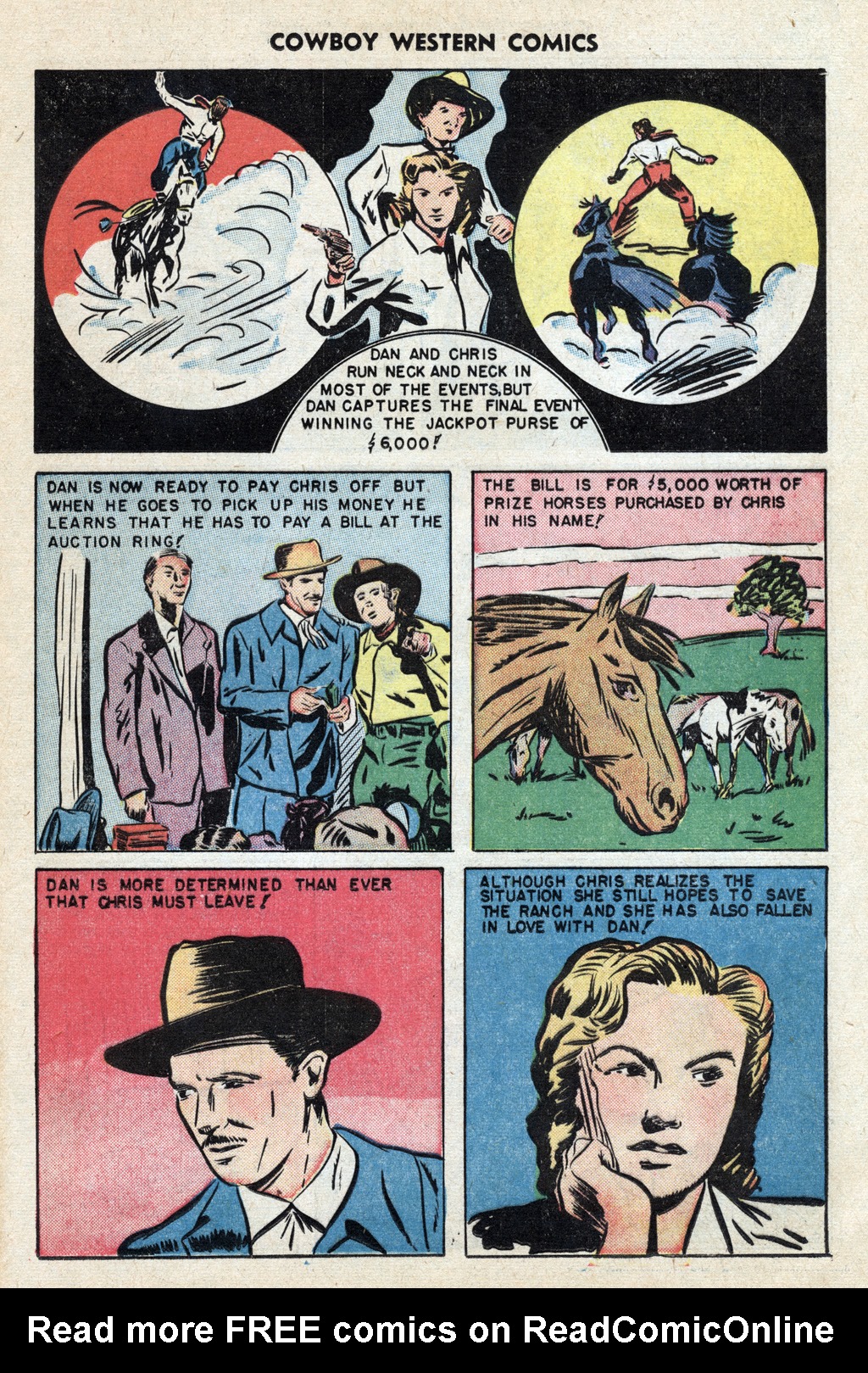 Read online Cowboy Western Comics (1948) comic -  Issue #25 - 25