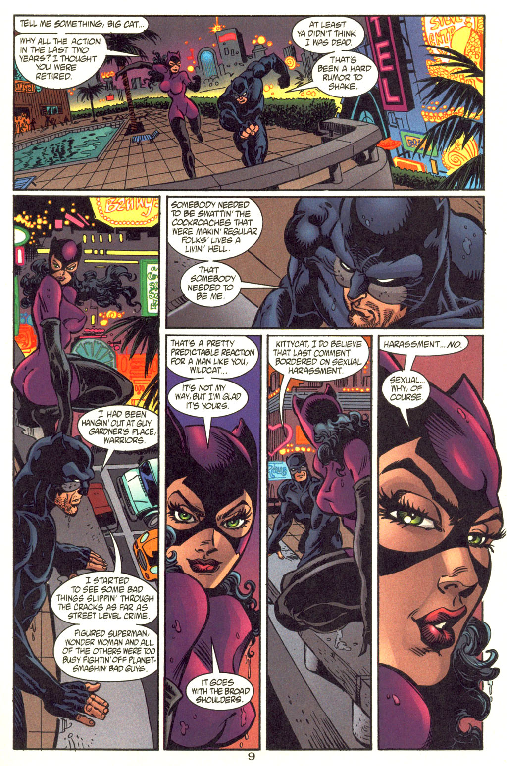 Read online Catwoman/Wildcat comic -  Issue #3 - 10