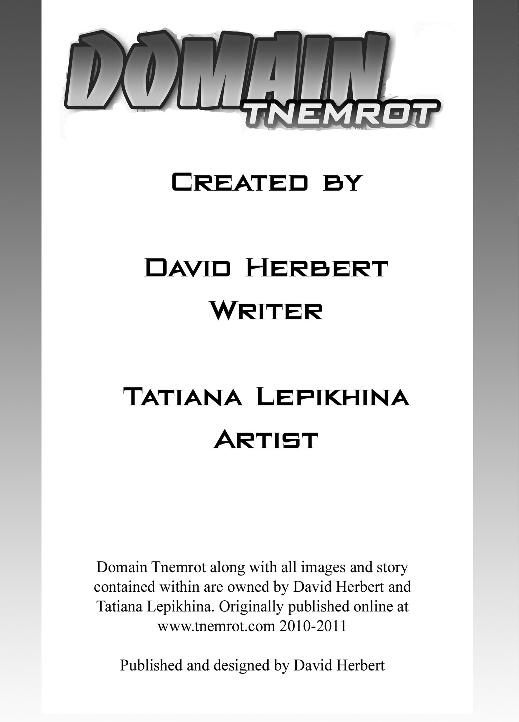 Read online Domain Tnemrot comic -  Issue #1 - 2