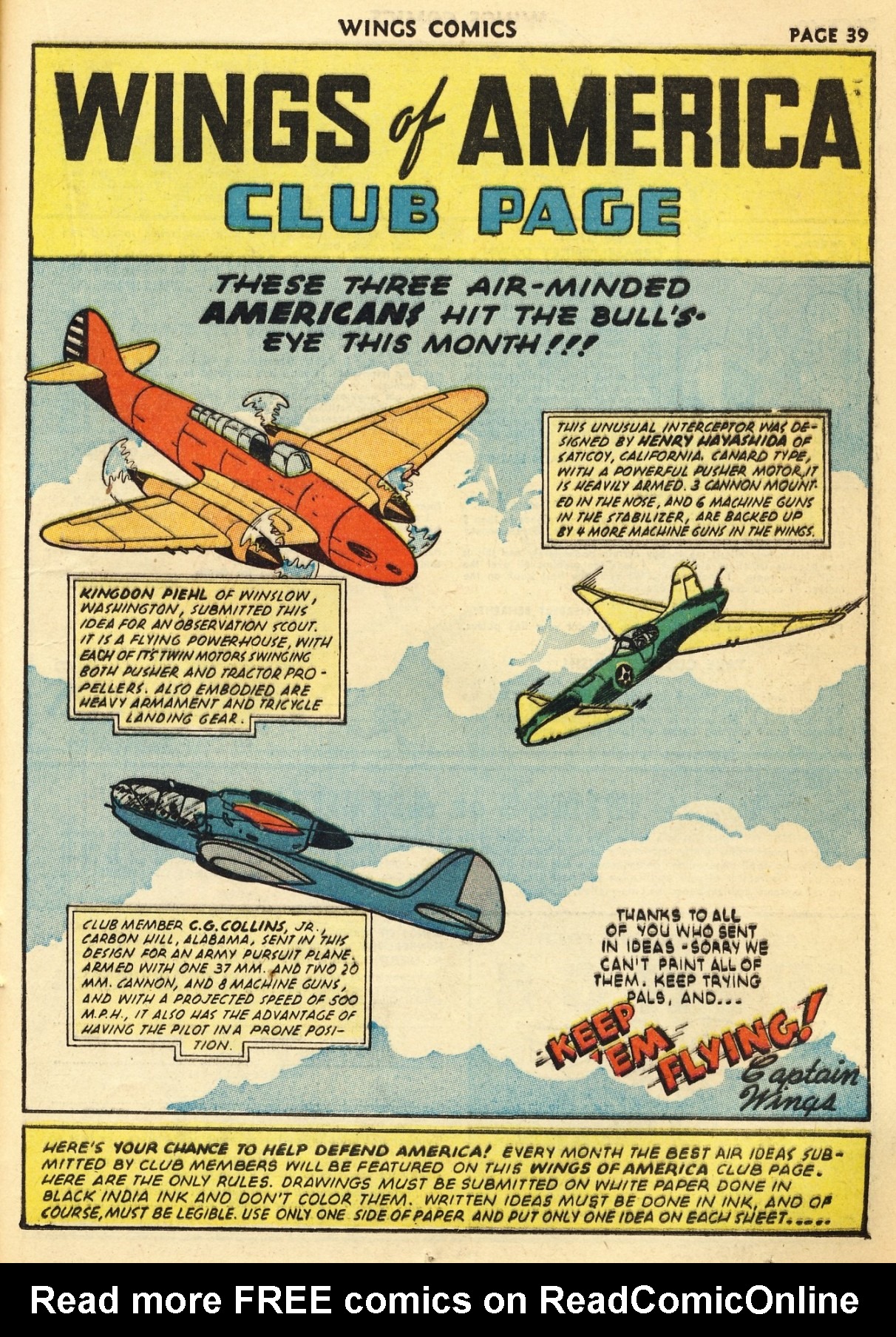 Read online Wings Comics comic -  Issue #23 - 41