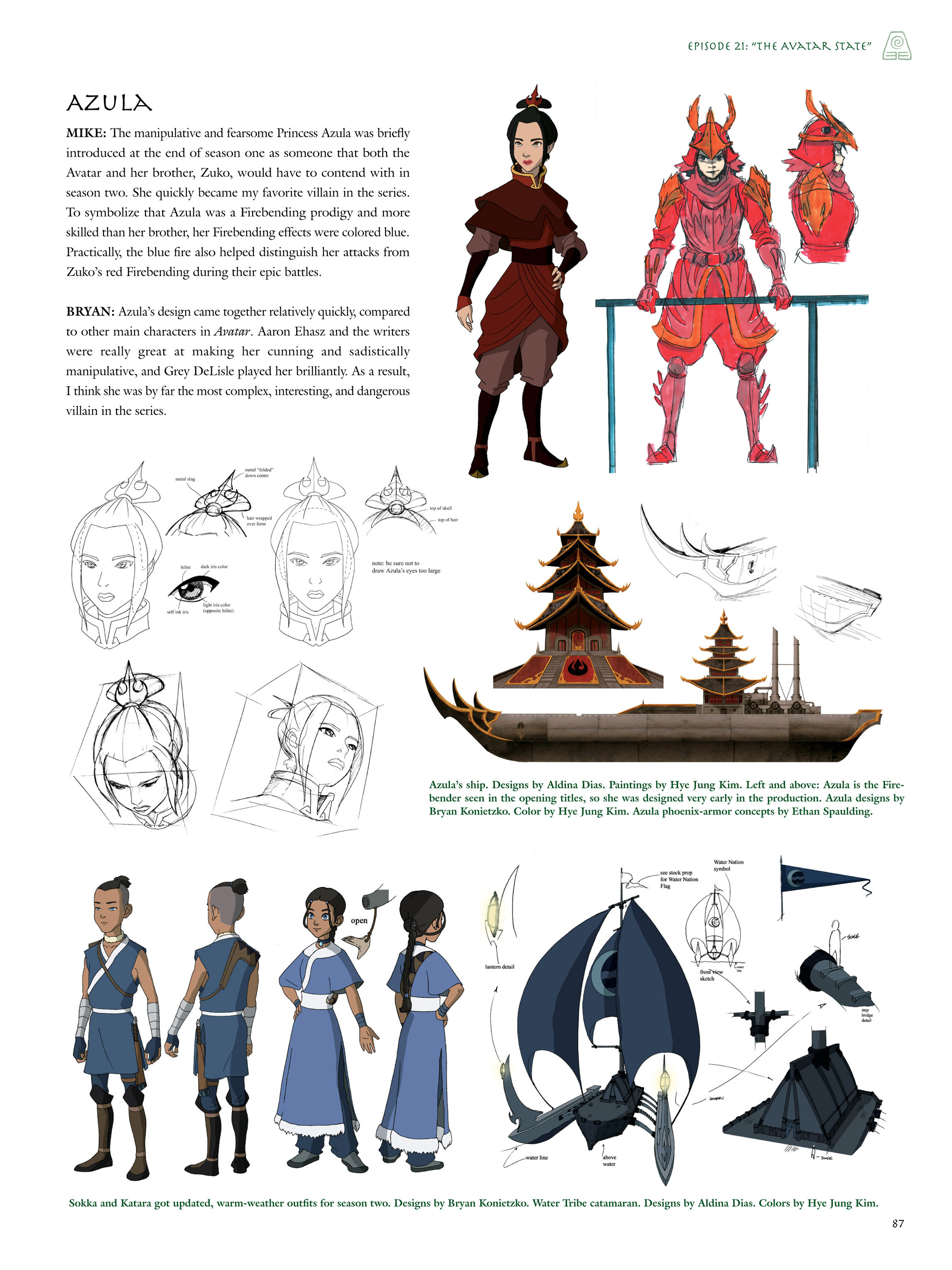 Read online Avatar: The Last Airbender - The Art of the Animated Series comic -  Issue # TPB (Part 1) - 86