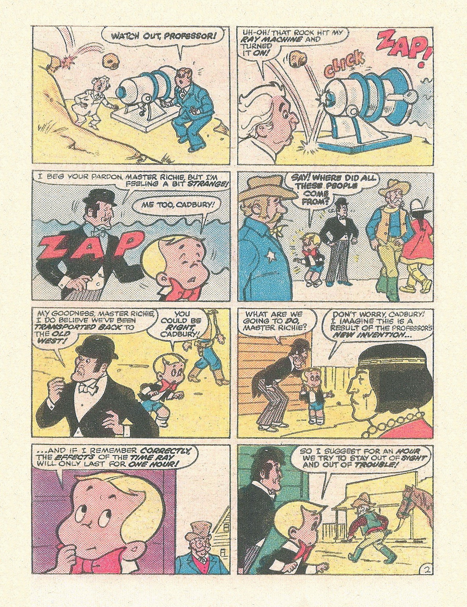 Read online Richie Rich Digest Stories comic -  Issue #13 - 74