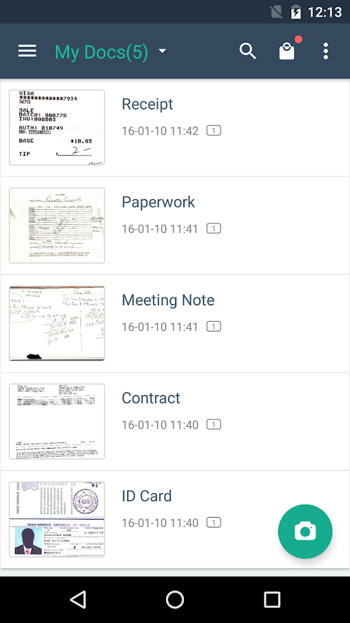 CamScanner | Screenshot