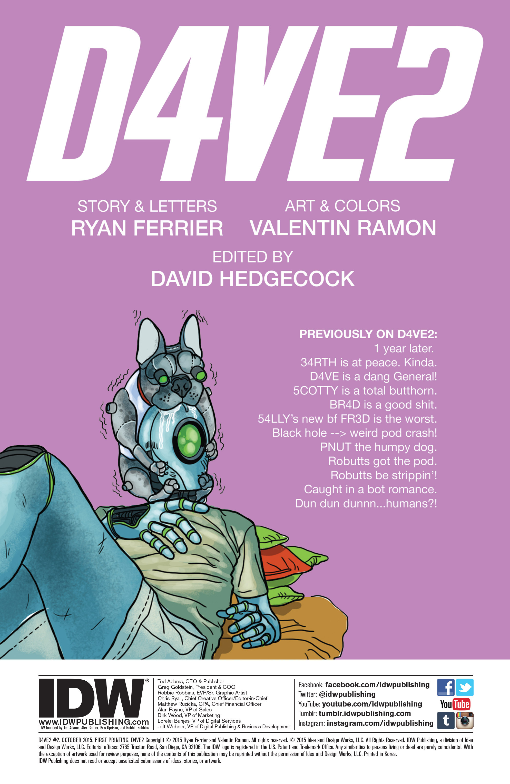 Read online D4VE2 comic -  Issue #2 - 2