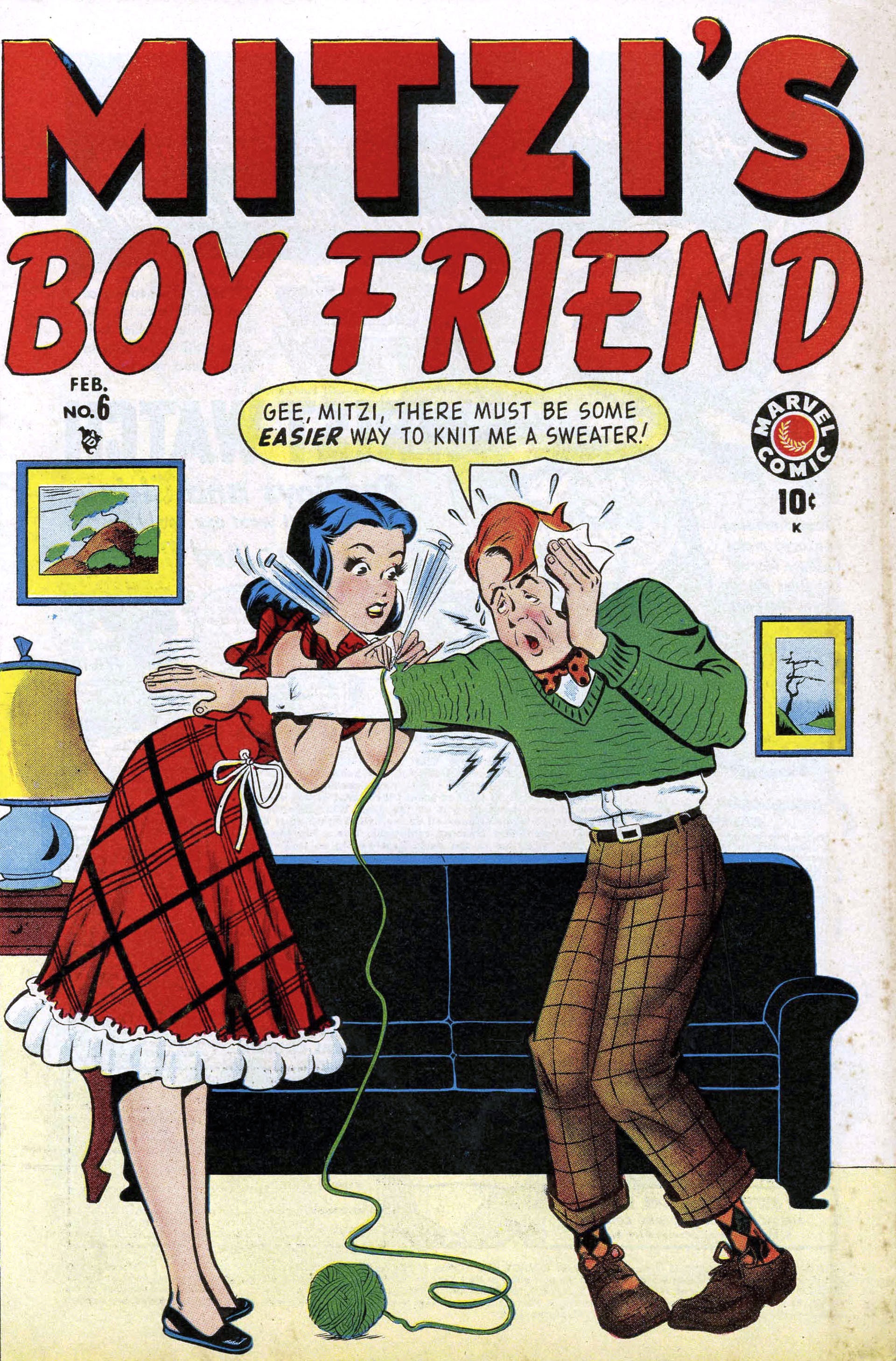 Read online Mitzi's Boy Friend comic -  Issue #6 - 1