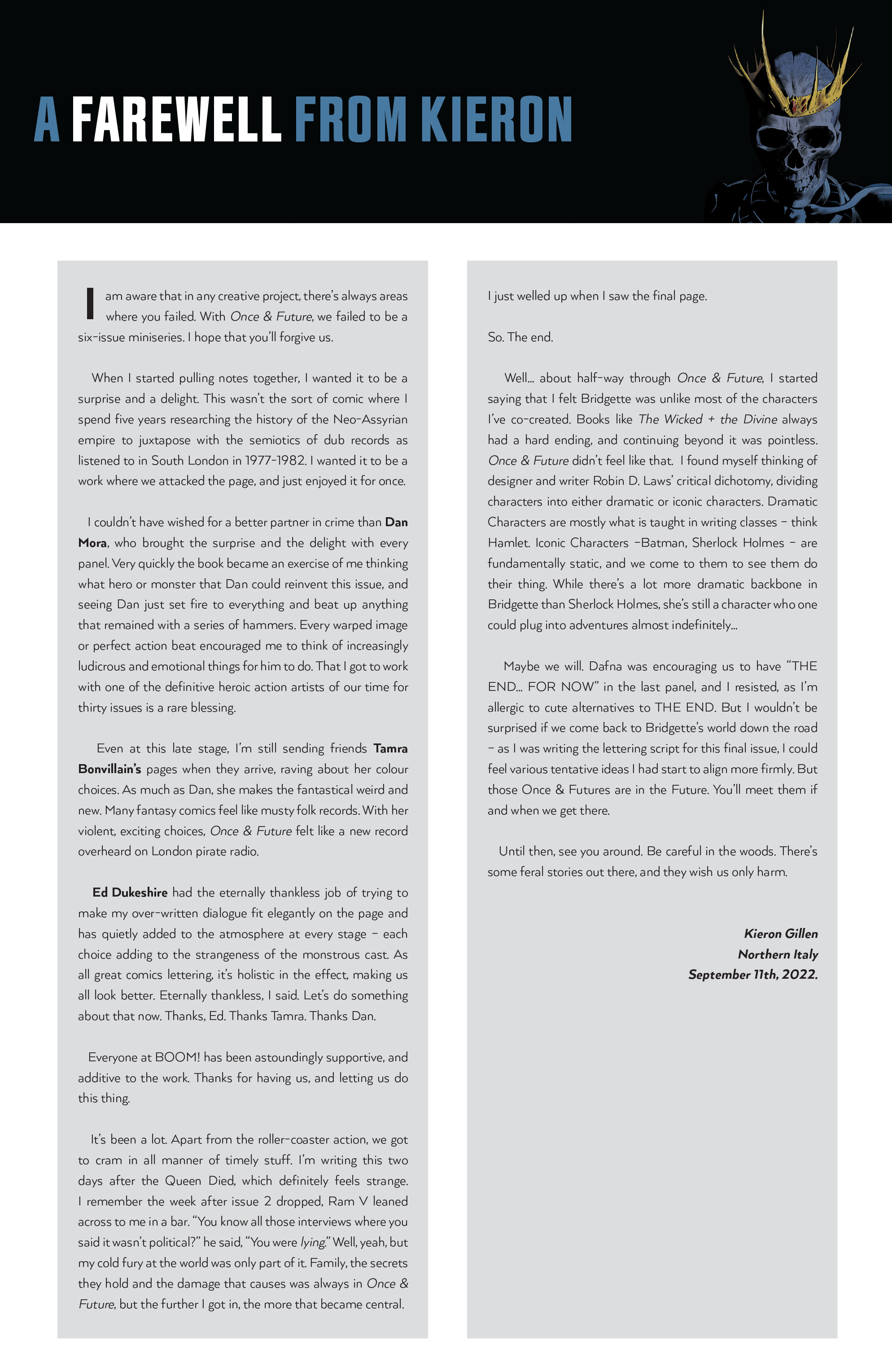 Read online Once & Future comic -  Issue #30 - 31