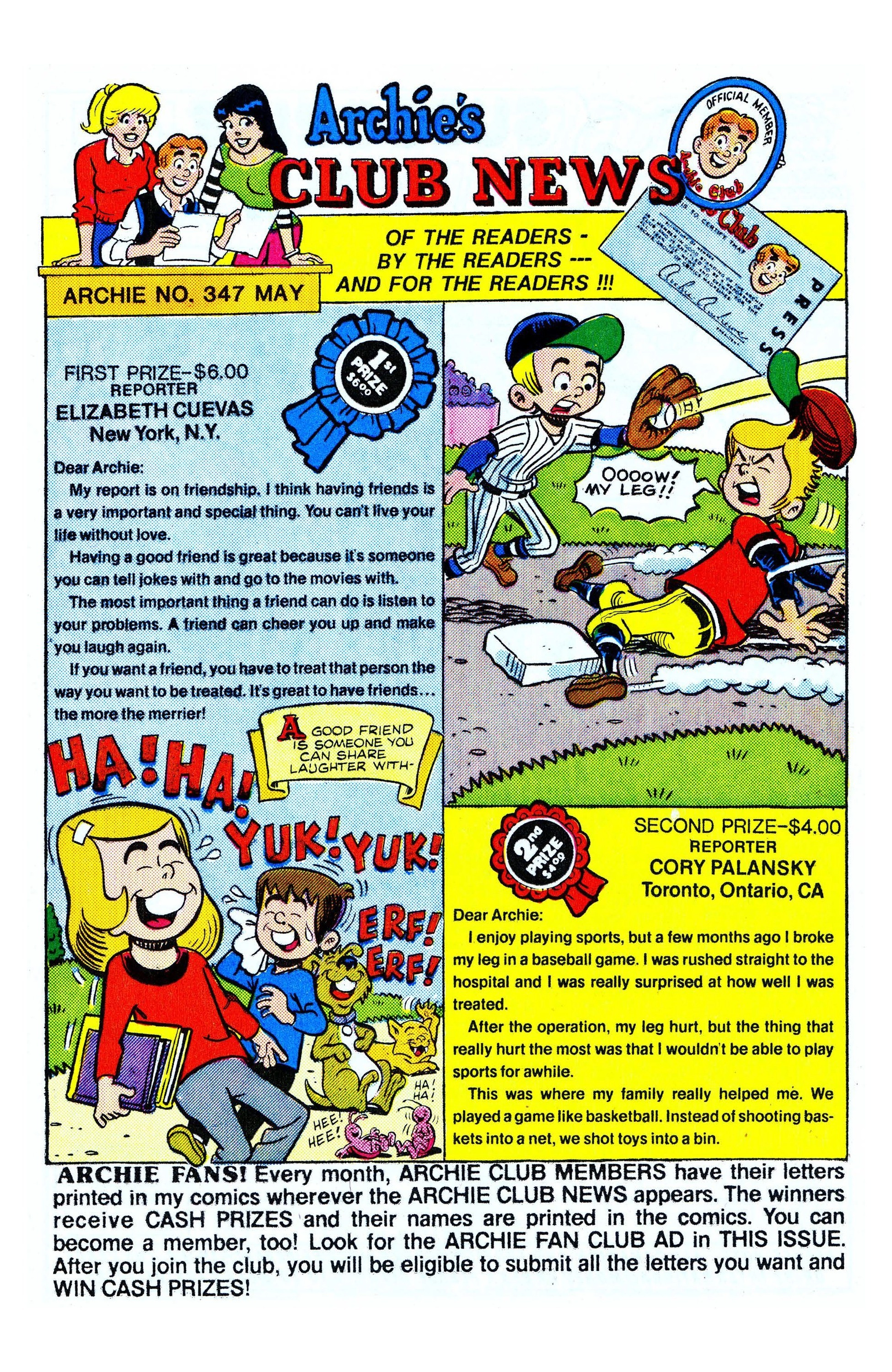 Read online Archie (1960) comic -  Issue #347 - 9