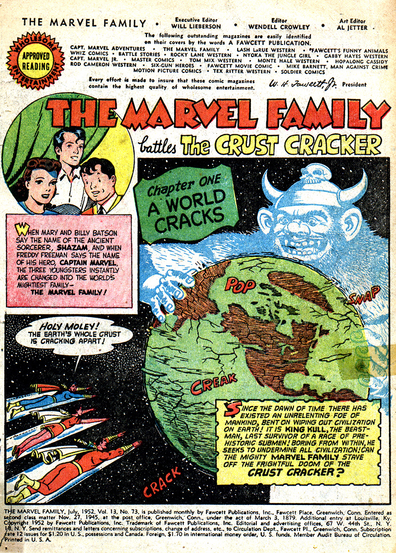 Read online The Marvel Family comic -  Issue #73 - 3