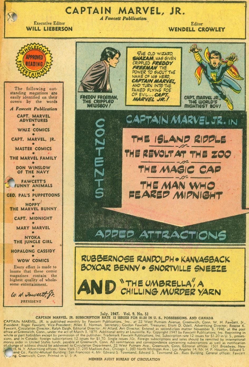 Read online Captain Marvel, Jr. comic -  Issue #51 - 2