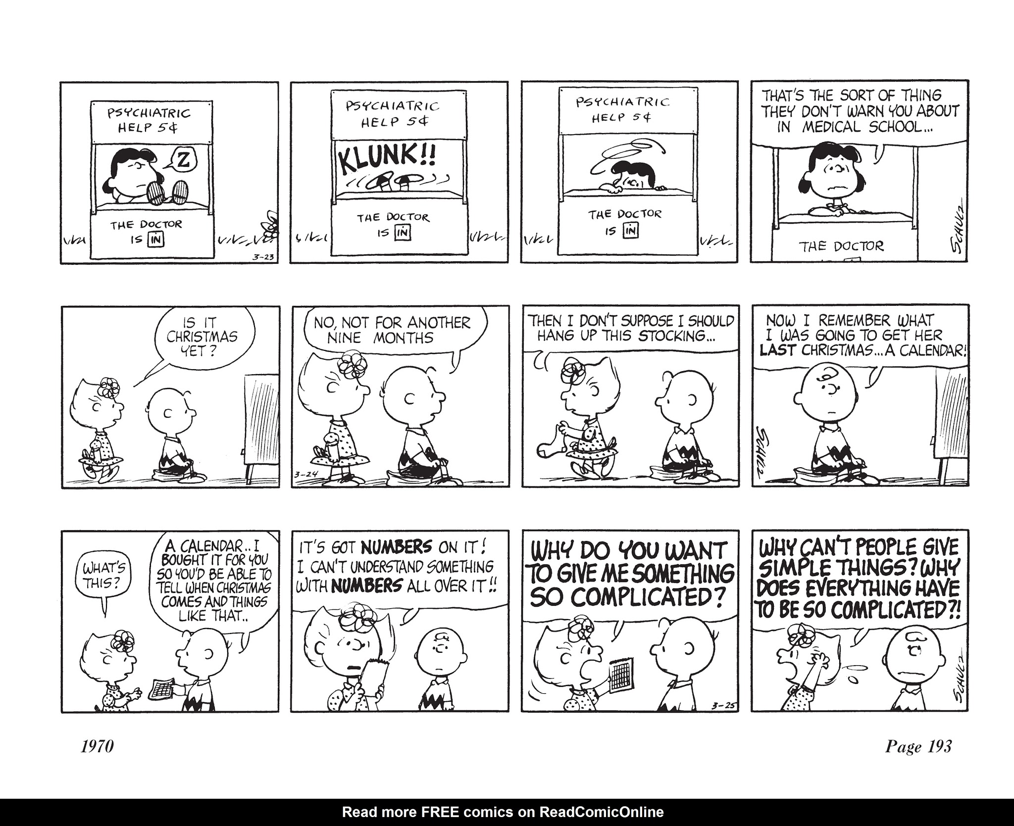 Read online The Complete Peanuts comic -  Issue # TPB 10 - 206