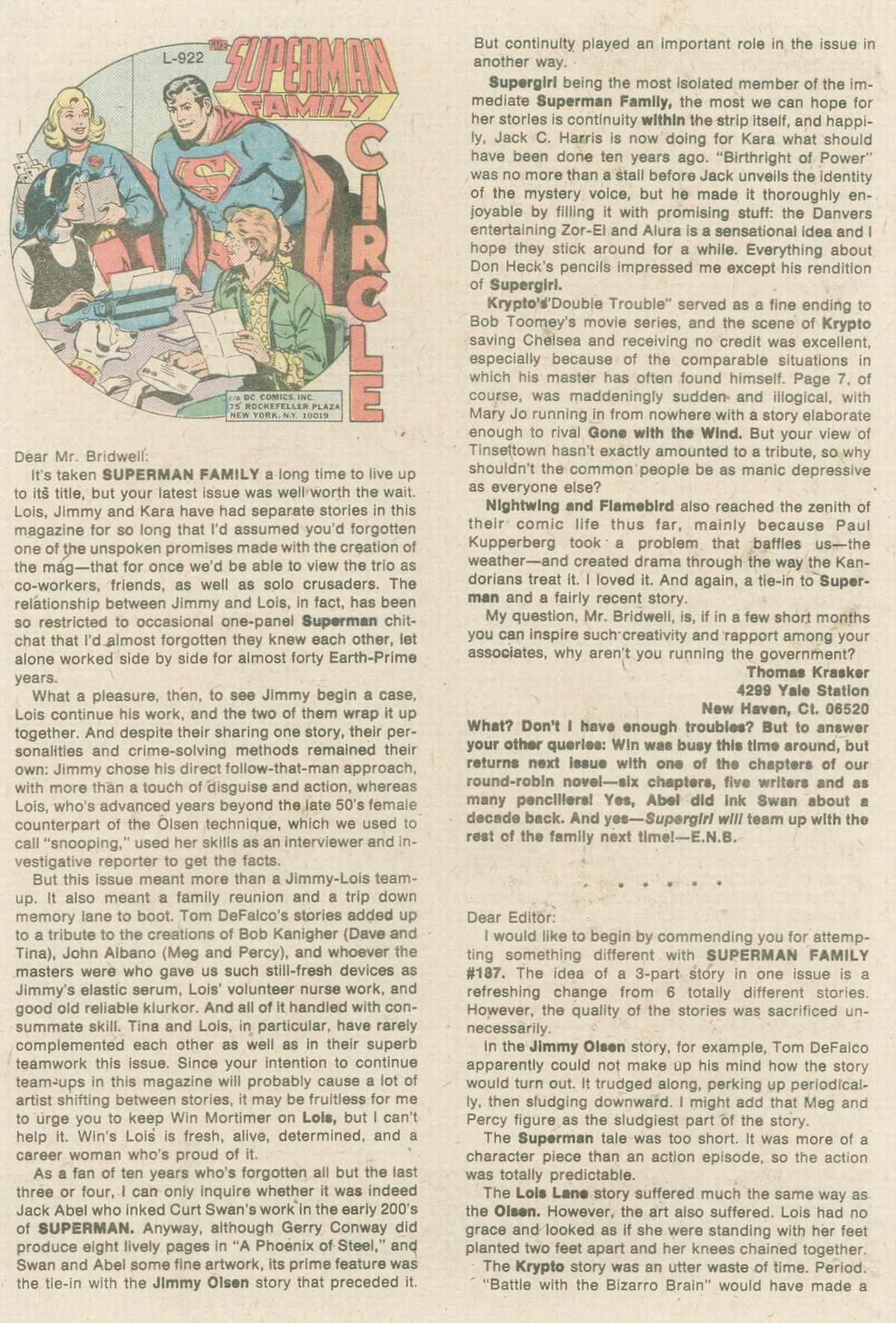 Read online The Superman Family comic -  Issue #189 - 19