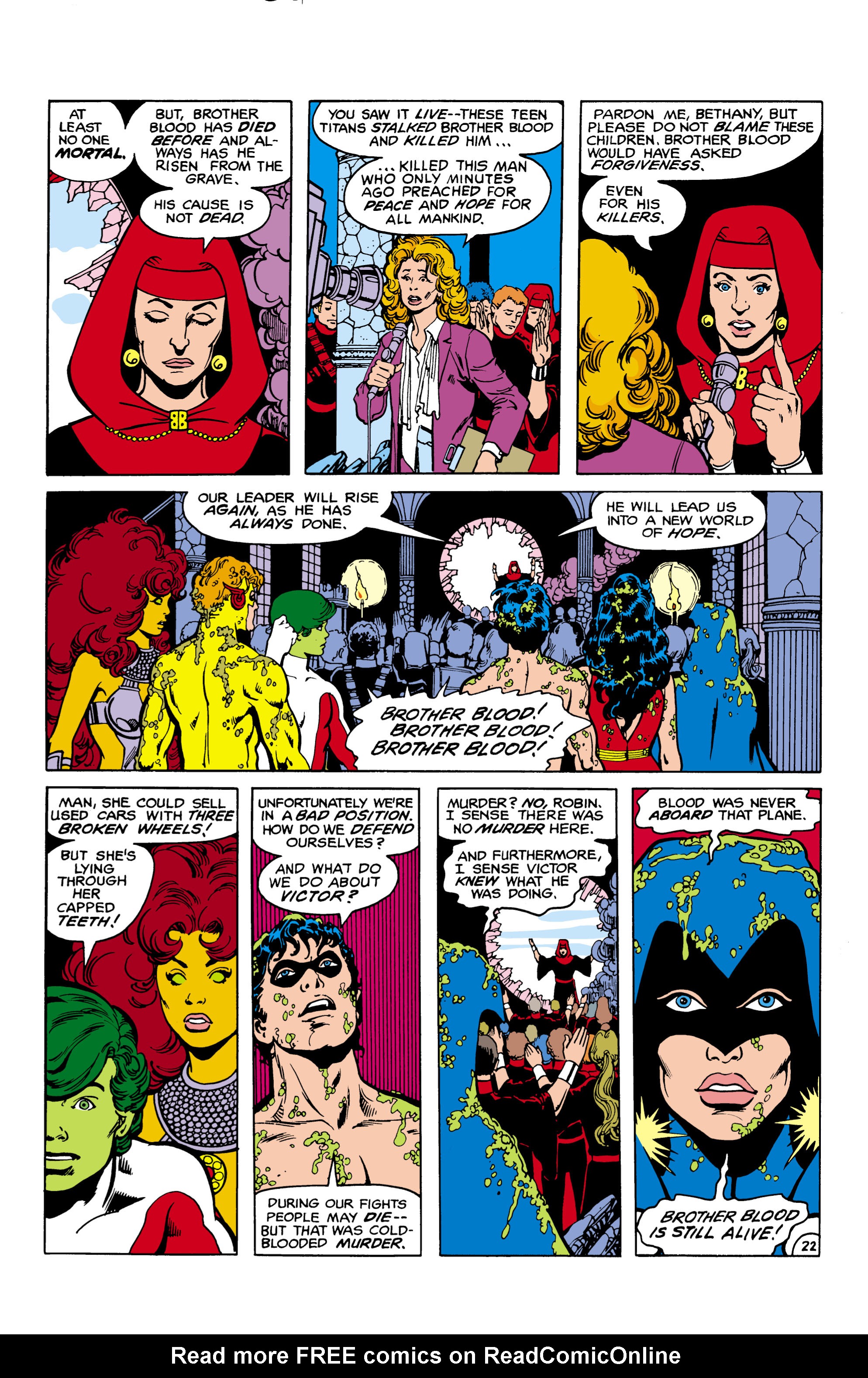 Read online The New Teen Titans (1980) comic -  Issue #22 - 23