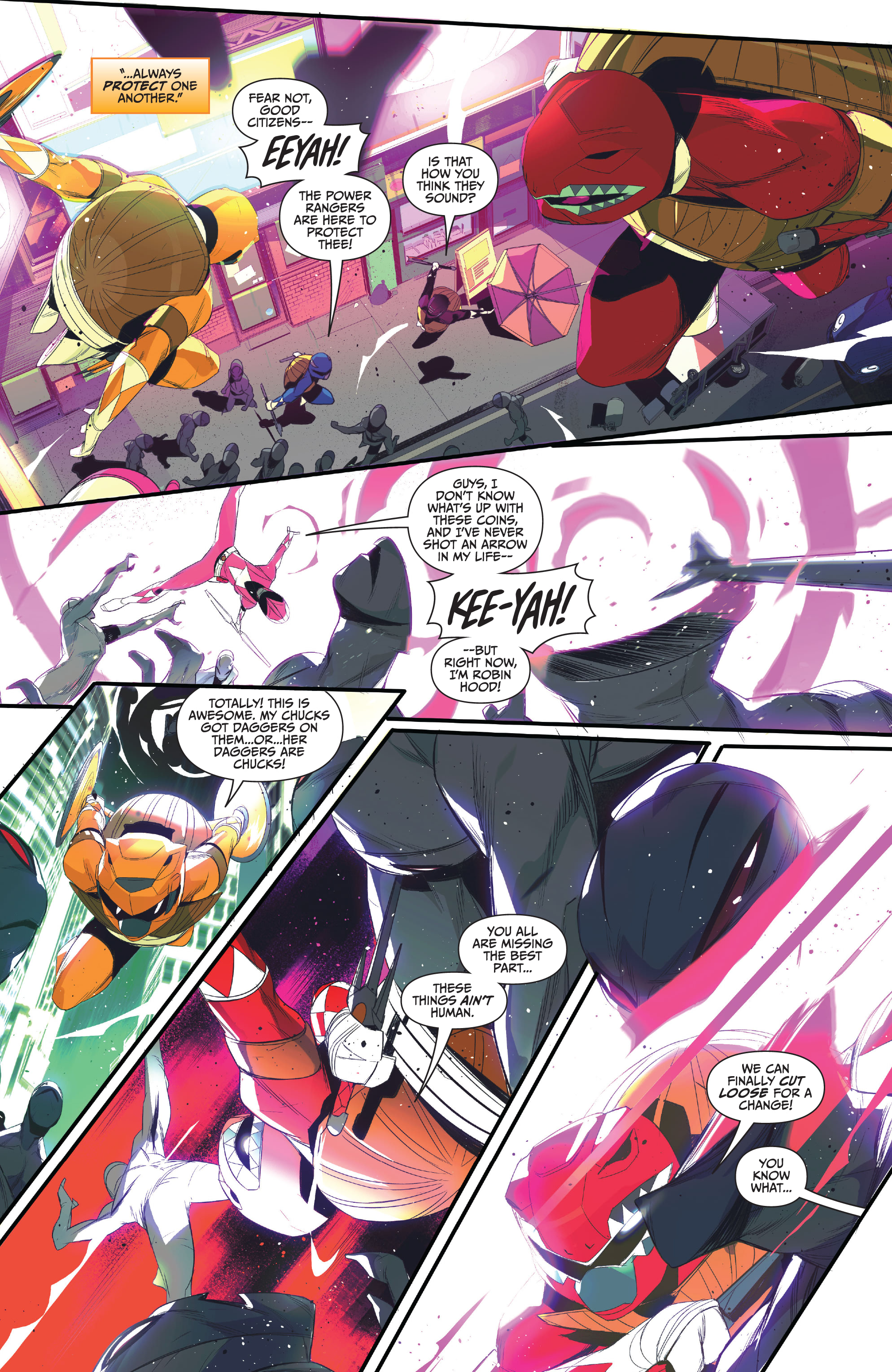 Read online Mighty Morphin Power Rangers: Teenage Mutant Ninja Turtles comic -  Issue #4 - 7