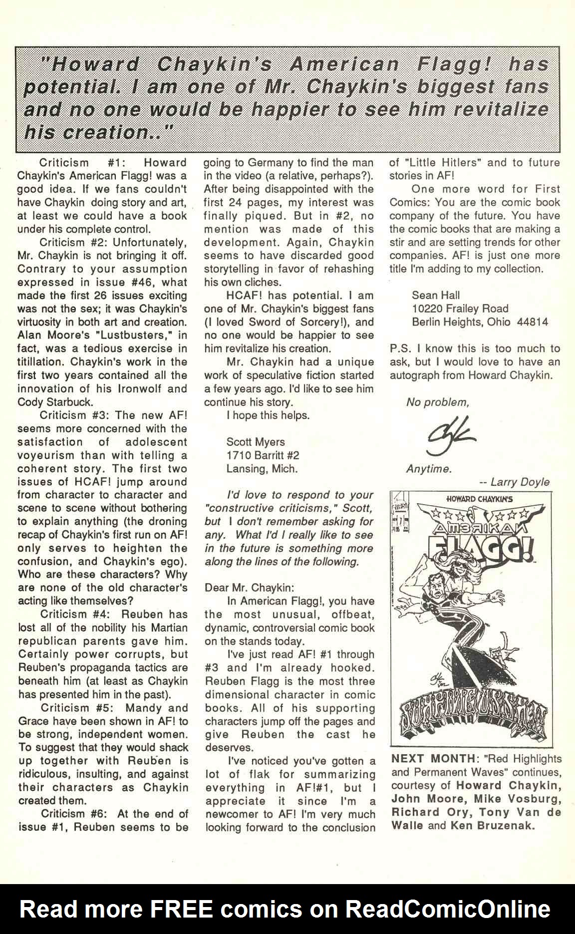 Read online Howard Chaykin's American Flagg comic -  Issue #6 - 34