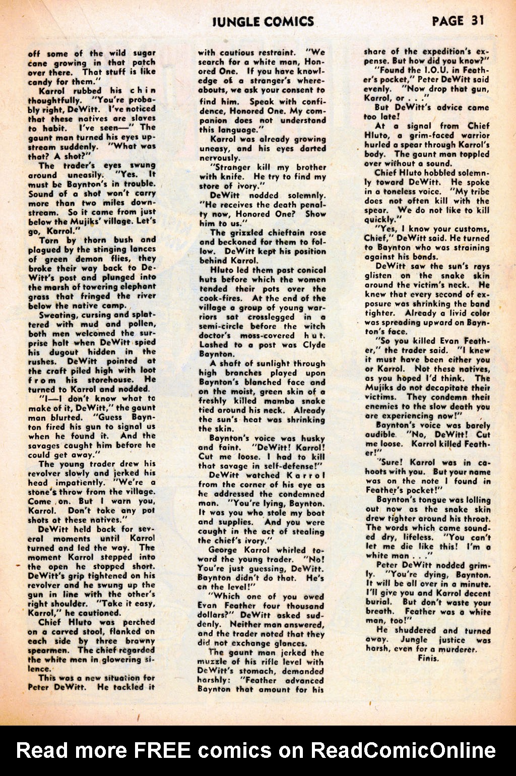 Read online Jungle Comics comic -  Issue #37 - 33