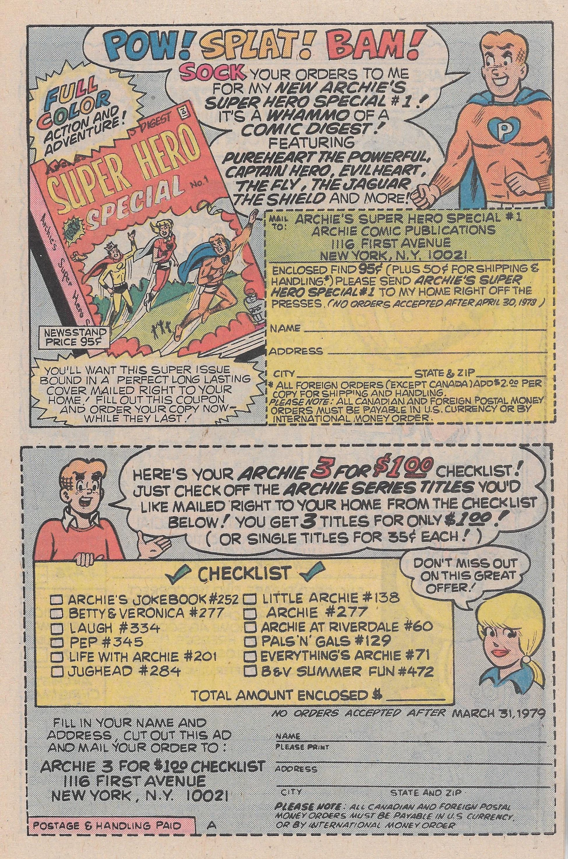 Read online Archie's TV Laugh-Out comic -  Issue #63 - 27