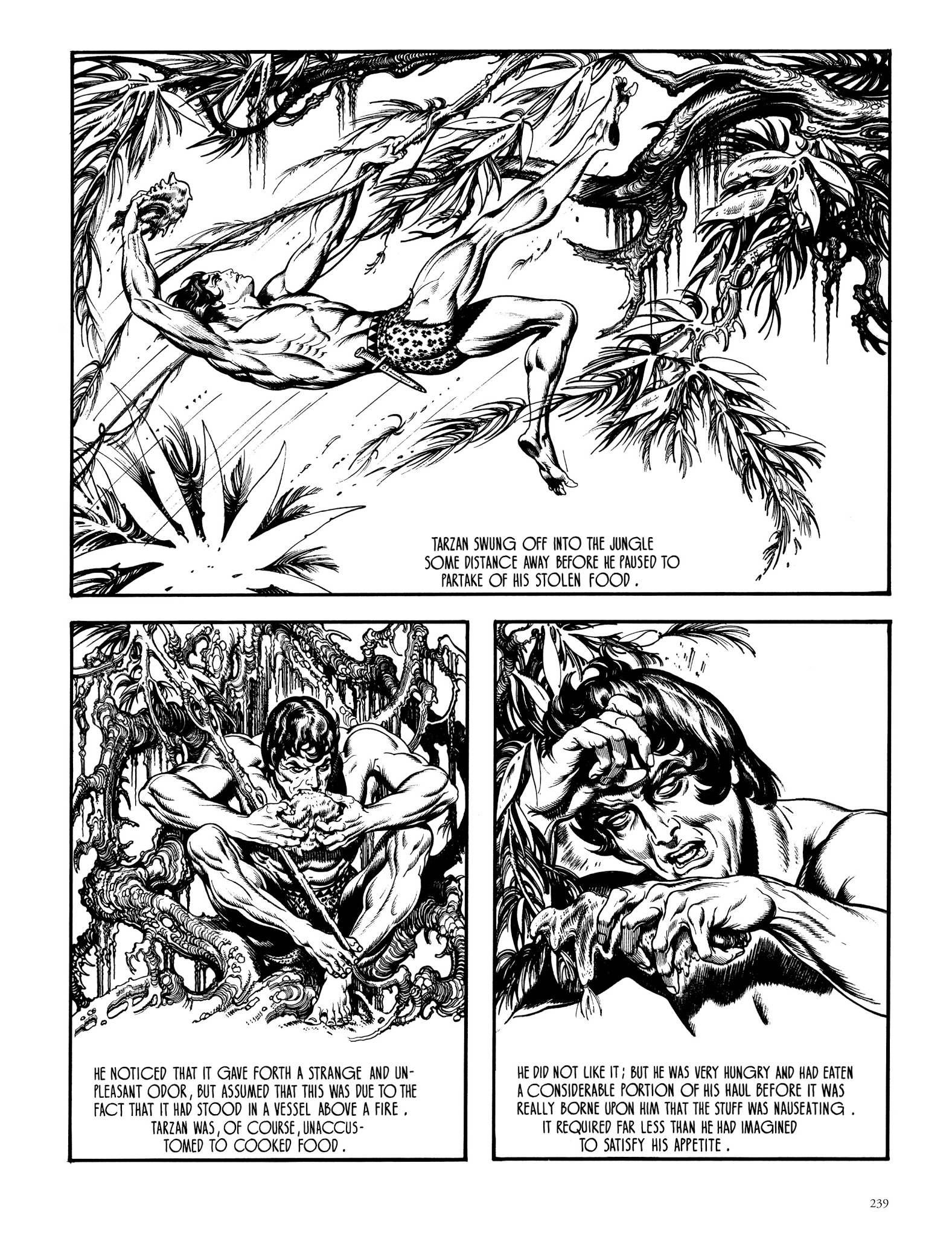 Read online Edgar Rice Burroughs' Tarzan: Burne Hogarth's Lord of the Jungle comic -  Issue # TPB - 238