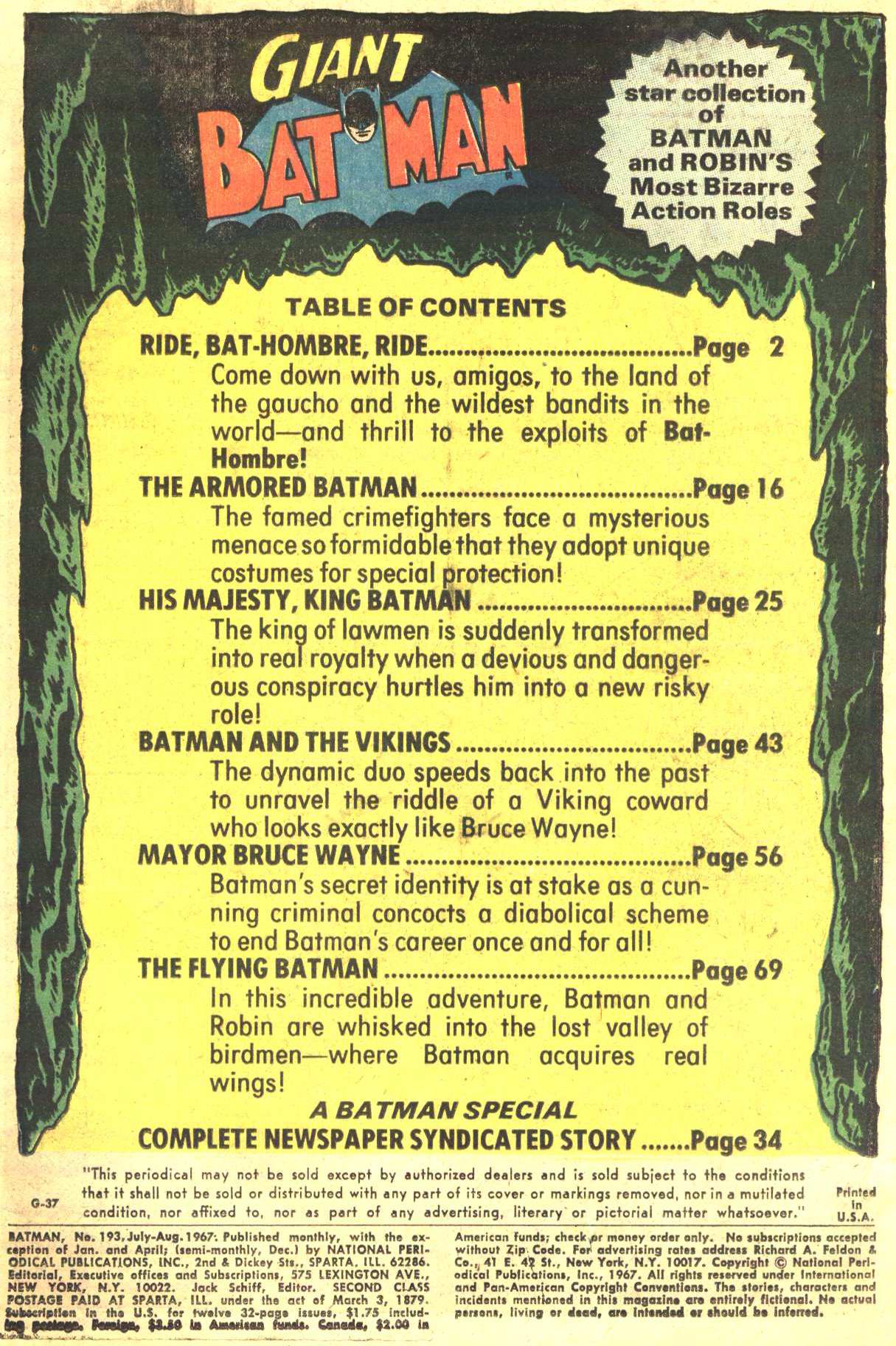Read online Batman (1940) comic -  Issue #193 - 2
