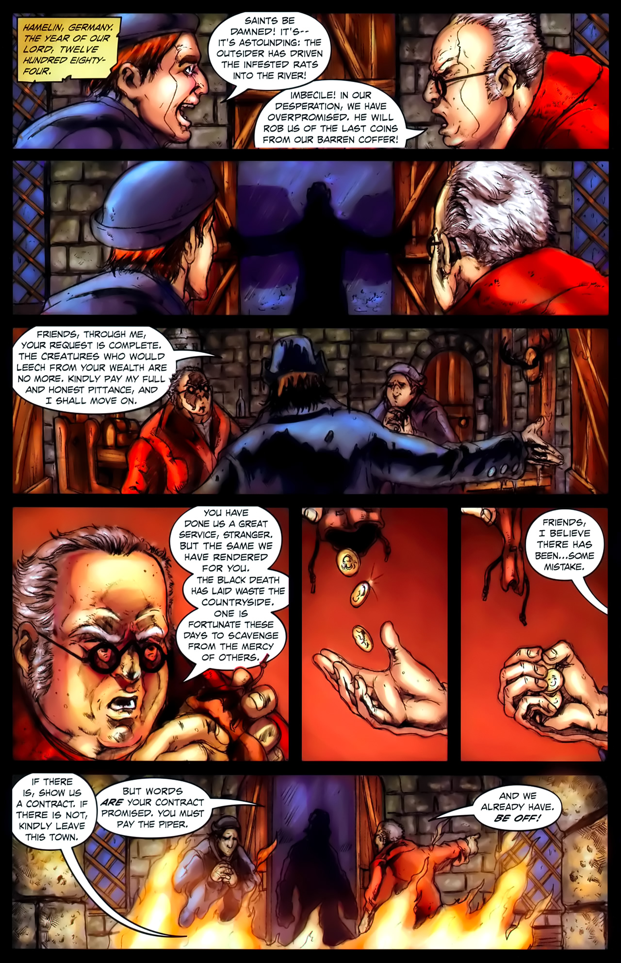 Read online Grimm Fairy Tales: The Piper comic -  Issue #1 - 5
