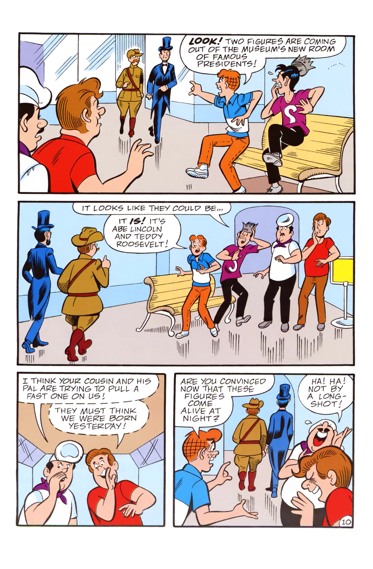 Read online Archie: "The Mystery of the Museum Sleep-In" comic -  Issue # Full - 12
