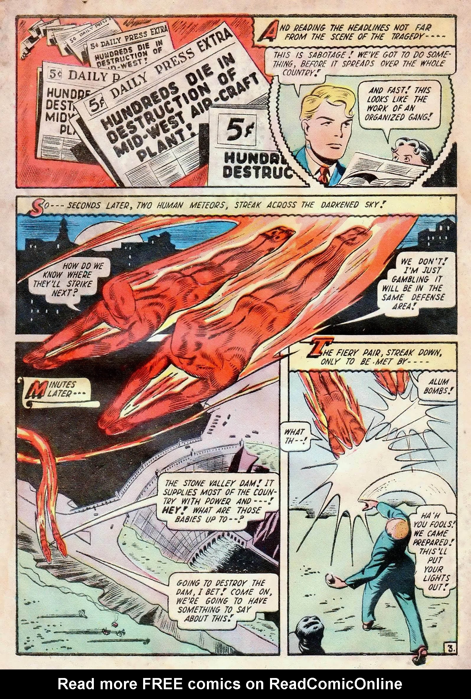 Read online The Human Torch (1940) comic -  Issue #15 - 5