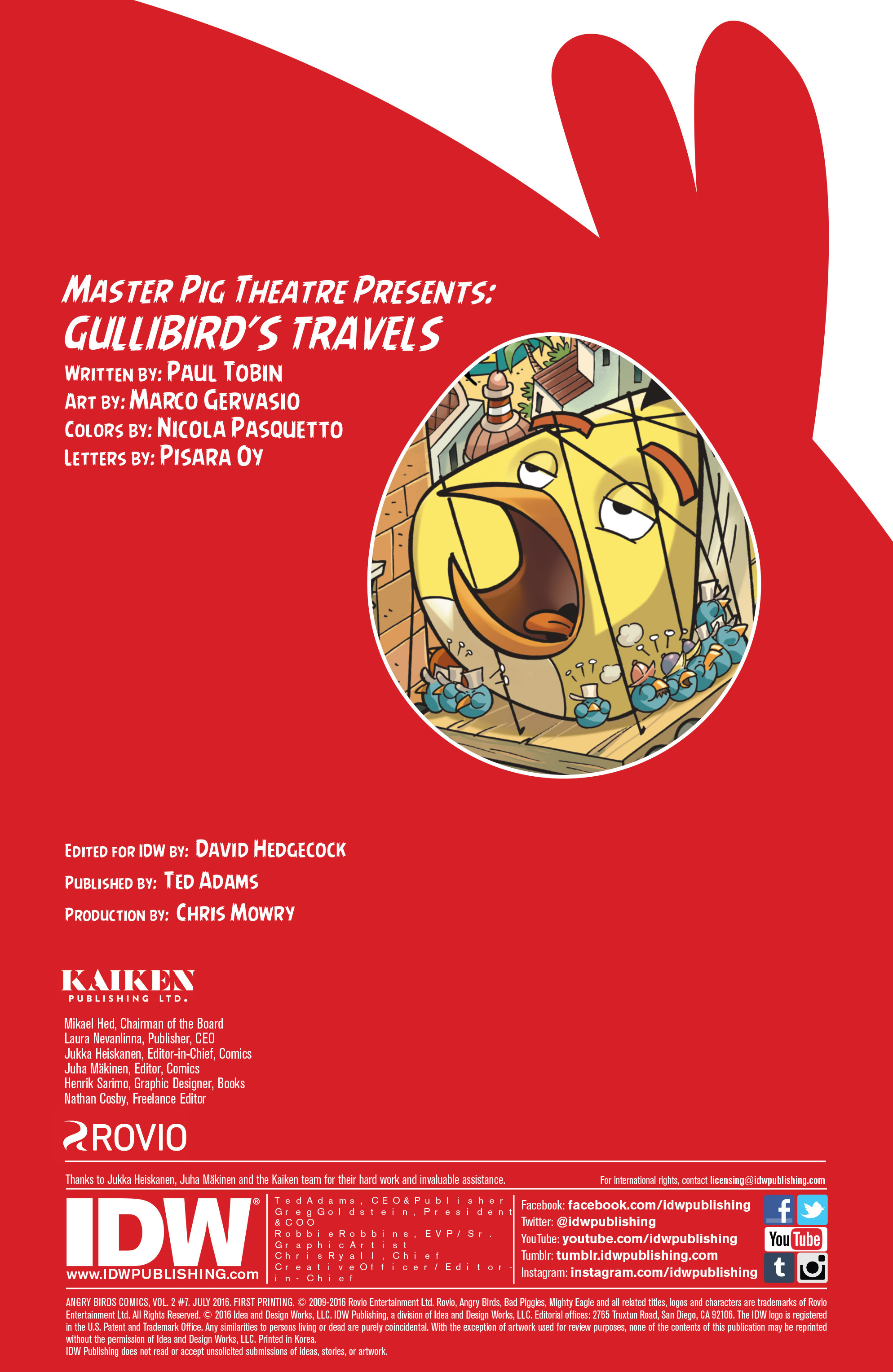 Read online Angry Birds Comics (2016) comic -  Issue #7 - 2