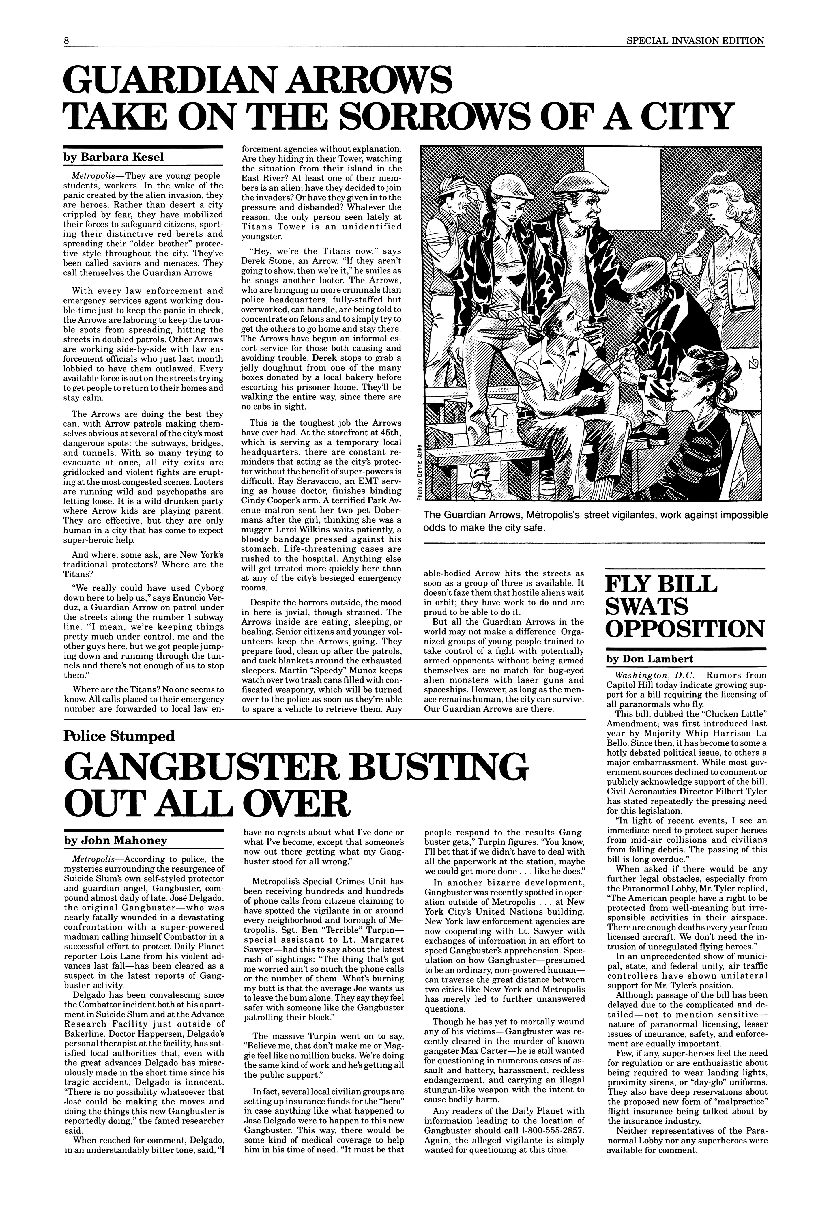 Read online Invasion! Special: Daily Planet comic -  Issue # Full - 9
