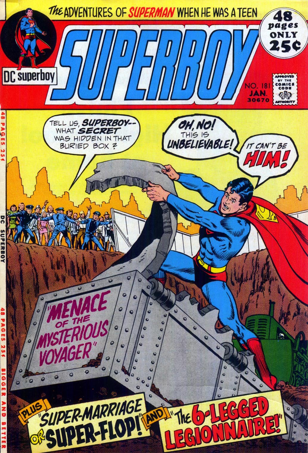 Read online Superboy (1949) comic -  Issue #181 - 1