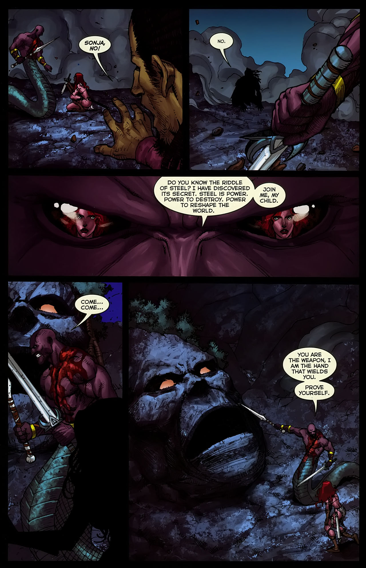 Read online Sword of Red Sonja: Doom of the Gods comic -  Issue #4 - 17