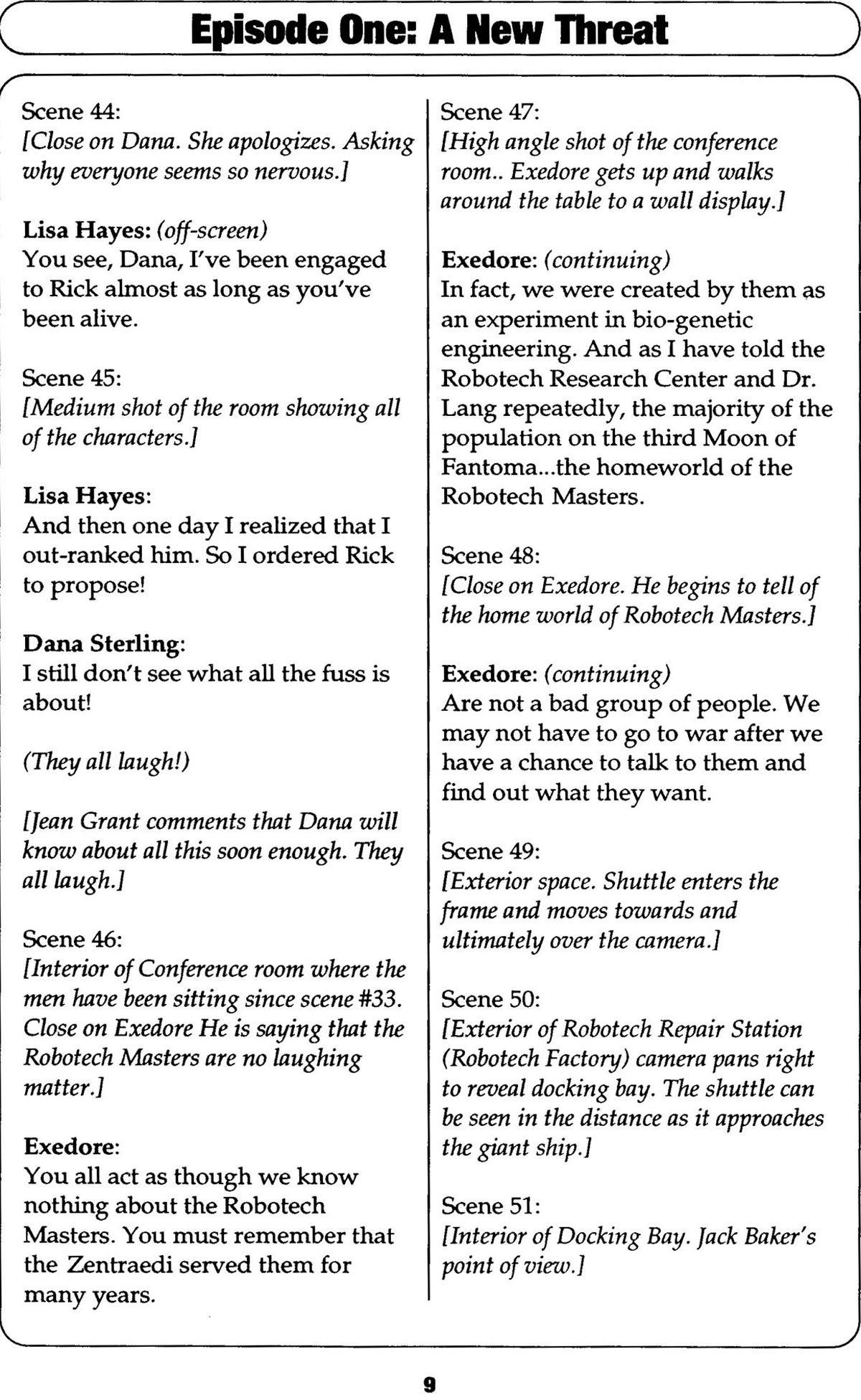 Read online Robotech II: The Sentinels comic -  Issue # _Script Book 1 - 13