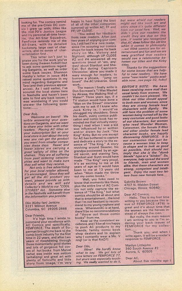 Read online Femforce comic -  Issue #79 - 32