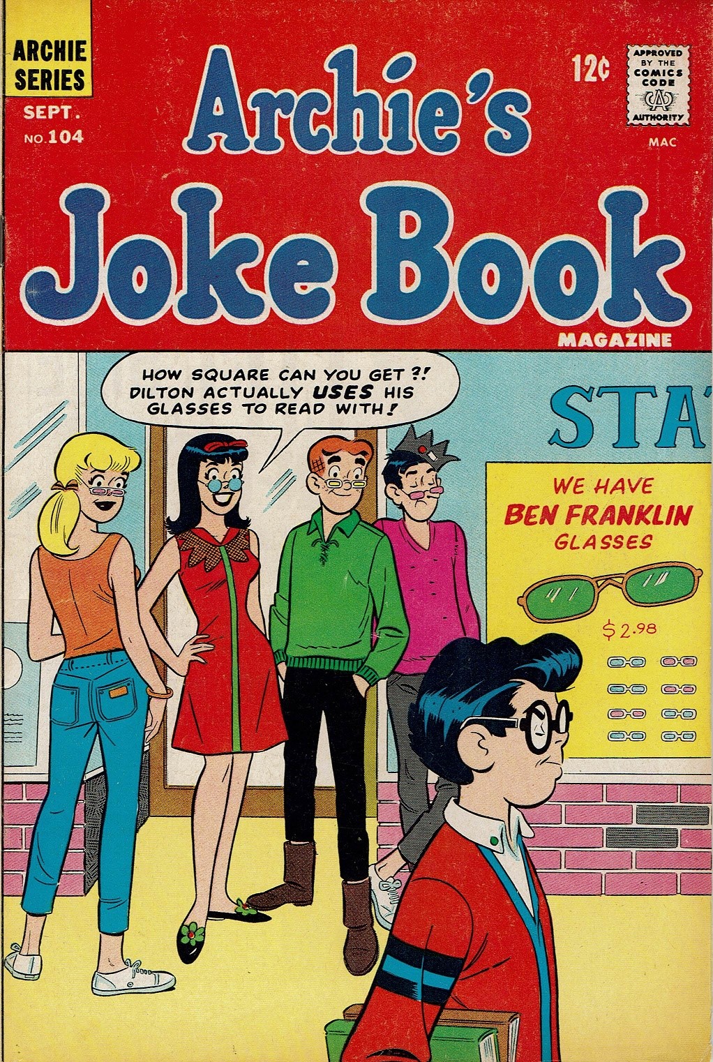 Read online Archie's Joke Book Magazine comic -  Issue #104 - 1