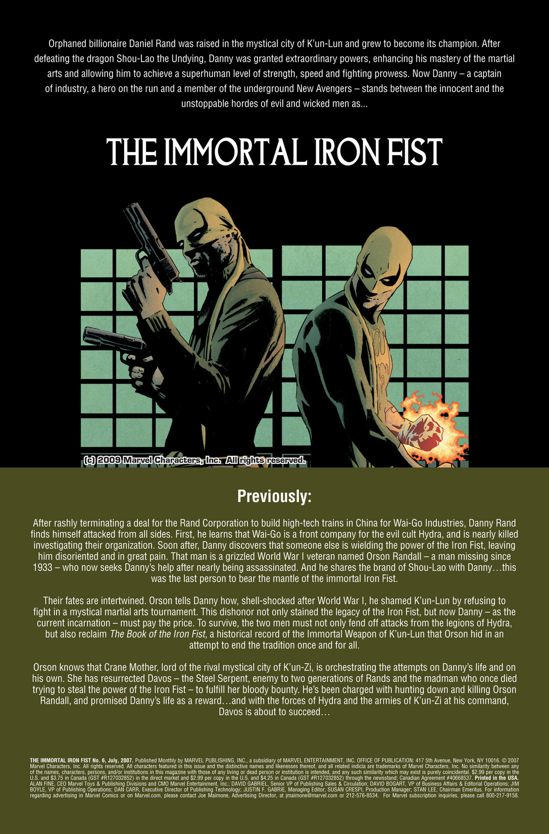 Read online The Immortal Iron Fist comic -  Issue #6 - 2