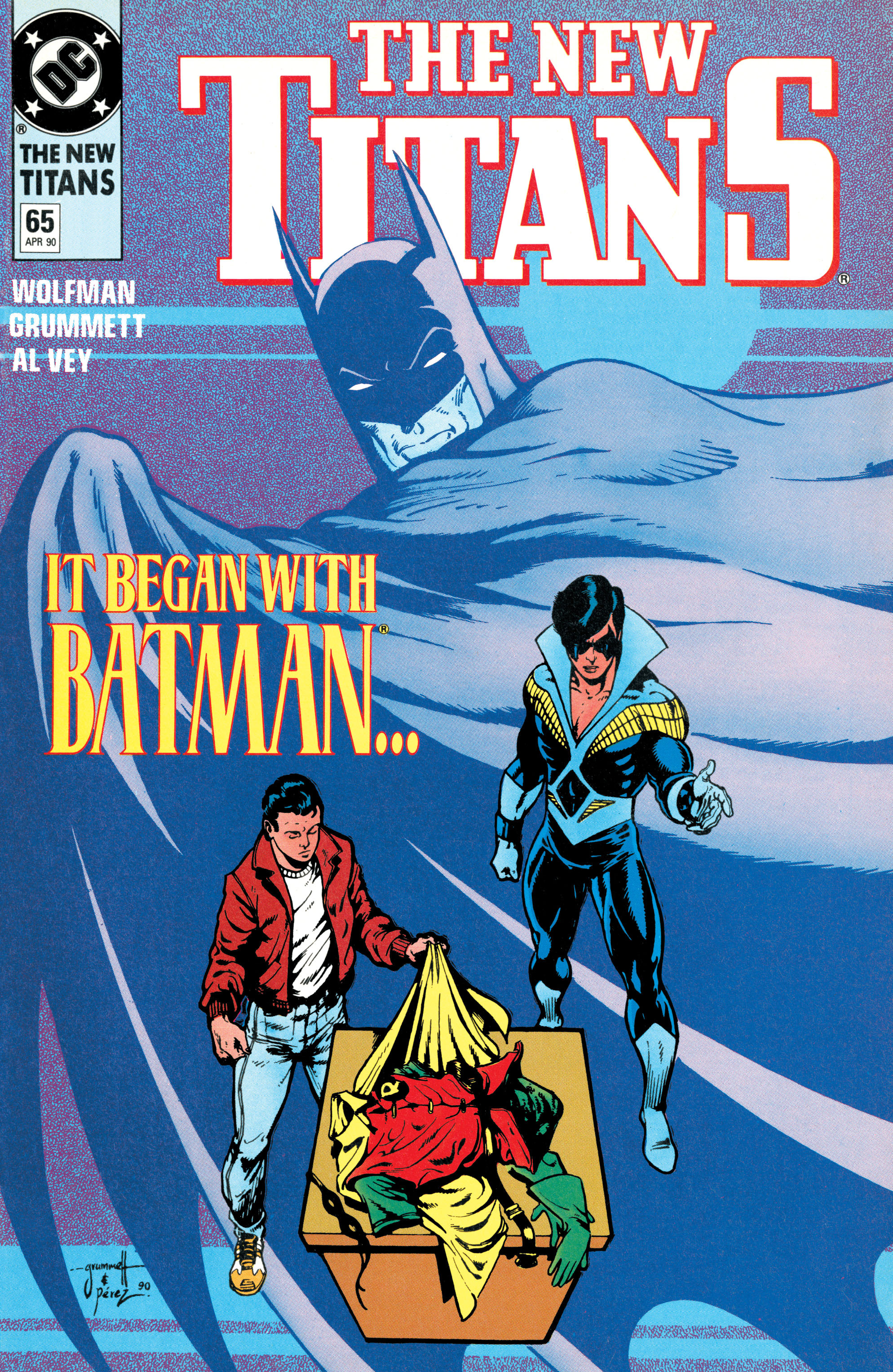 Read online The New Titans (1988) comic -  Issue #65 - 1