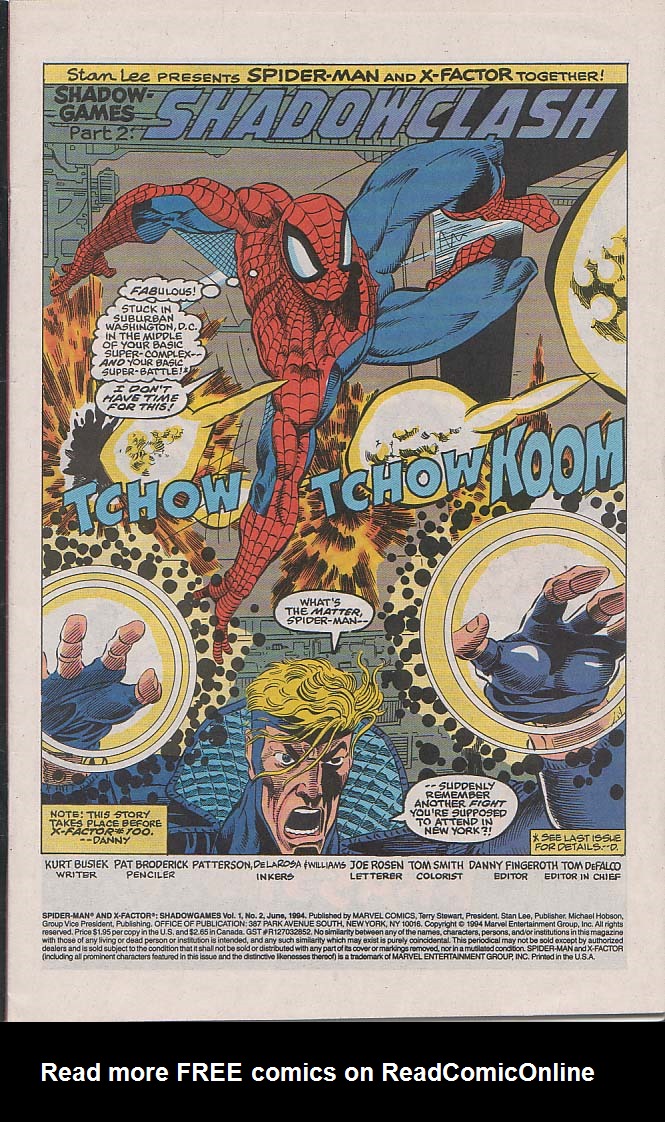 Read online Spider-Man and X-Factor: Shadowgames comic -  Issue #2 - 2