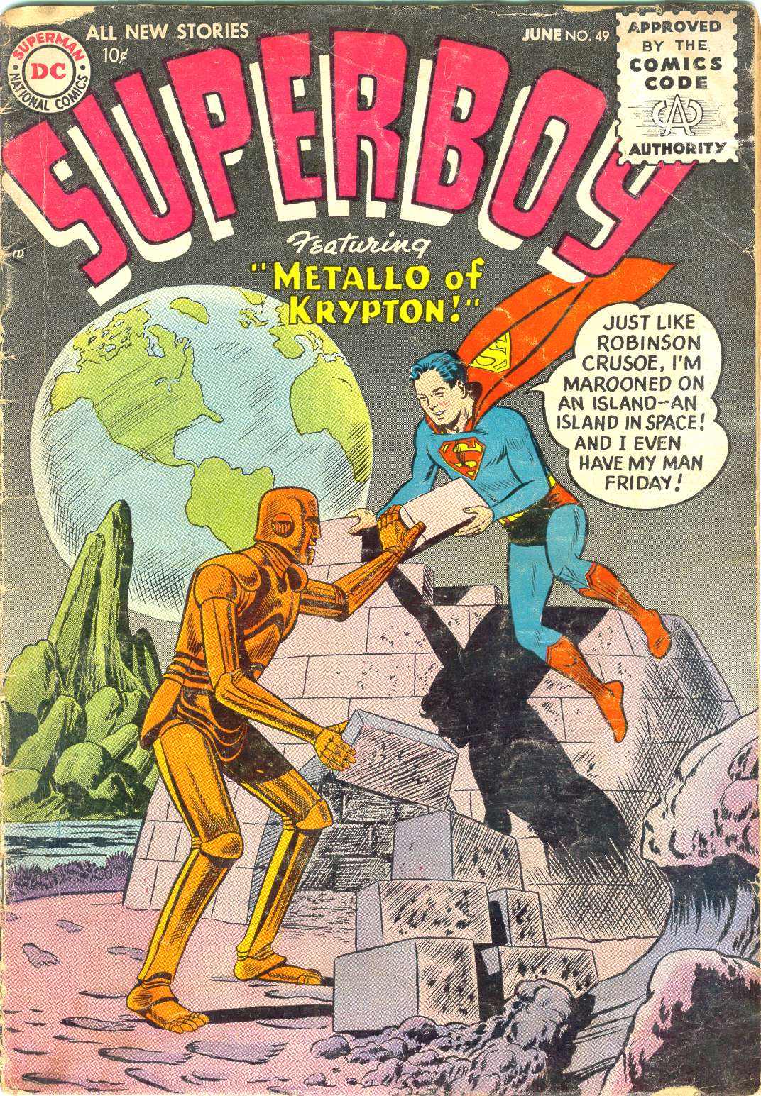 Read online Superboy (1949) comic -  Issue #49 - 1