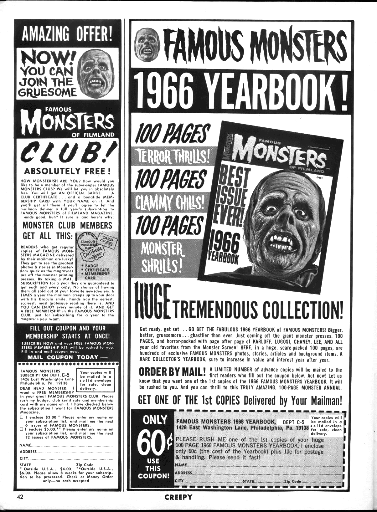 Read online Creepy (1964) comic -  Issue #5 - 42