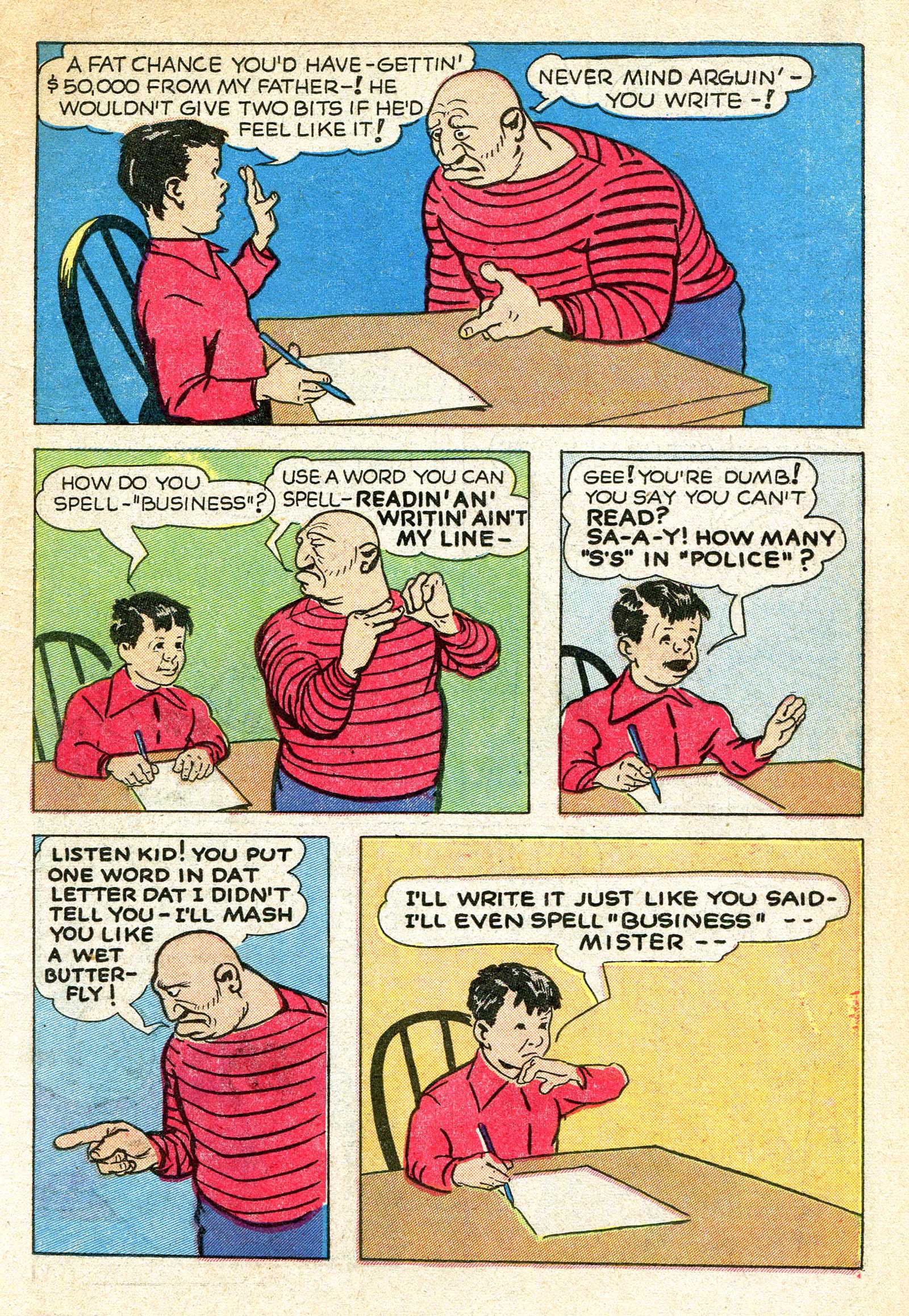 Read online Keen Detective Funnies comic -  Issue #6 - 47