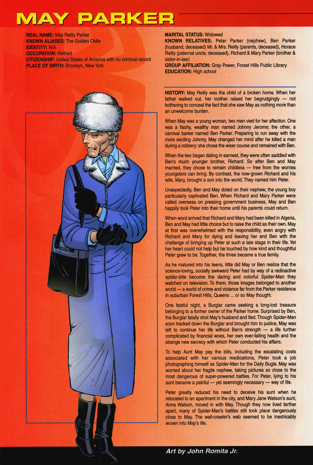 Read online Official Handbook of the Marvel Universe: Spider-Man 2004 comic -  Issue # Full - 24