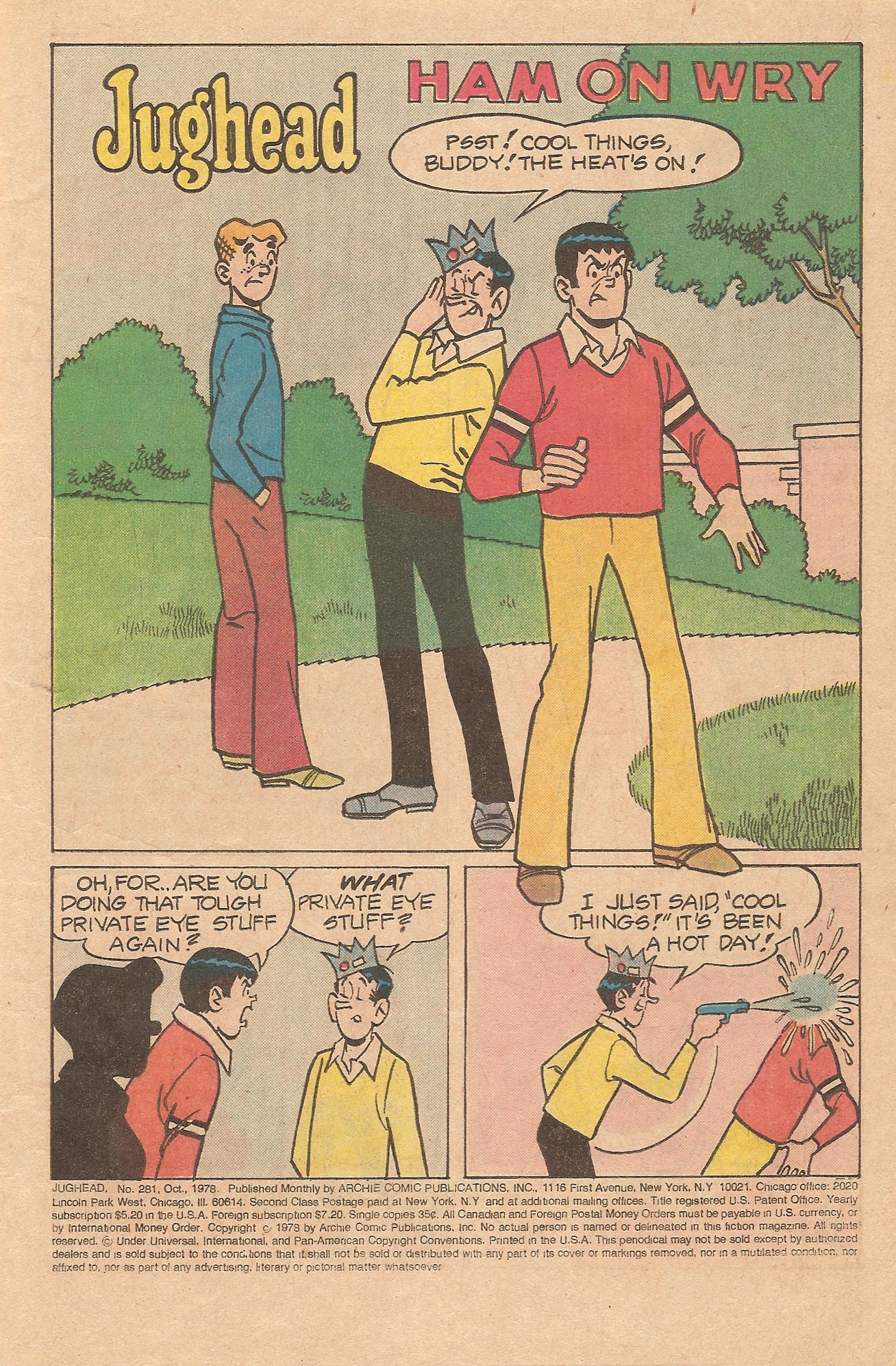 Read online Jughead (1965) comic -  Issue #281 - 3