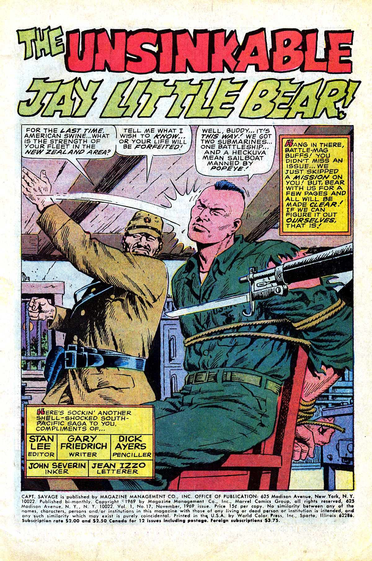 Captain Savage and his Leatherneck Raiders Issue #17 #17 - English 3