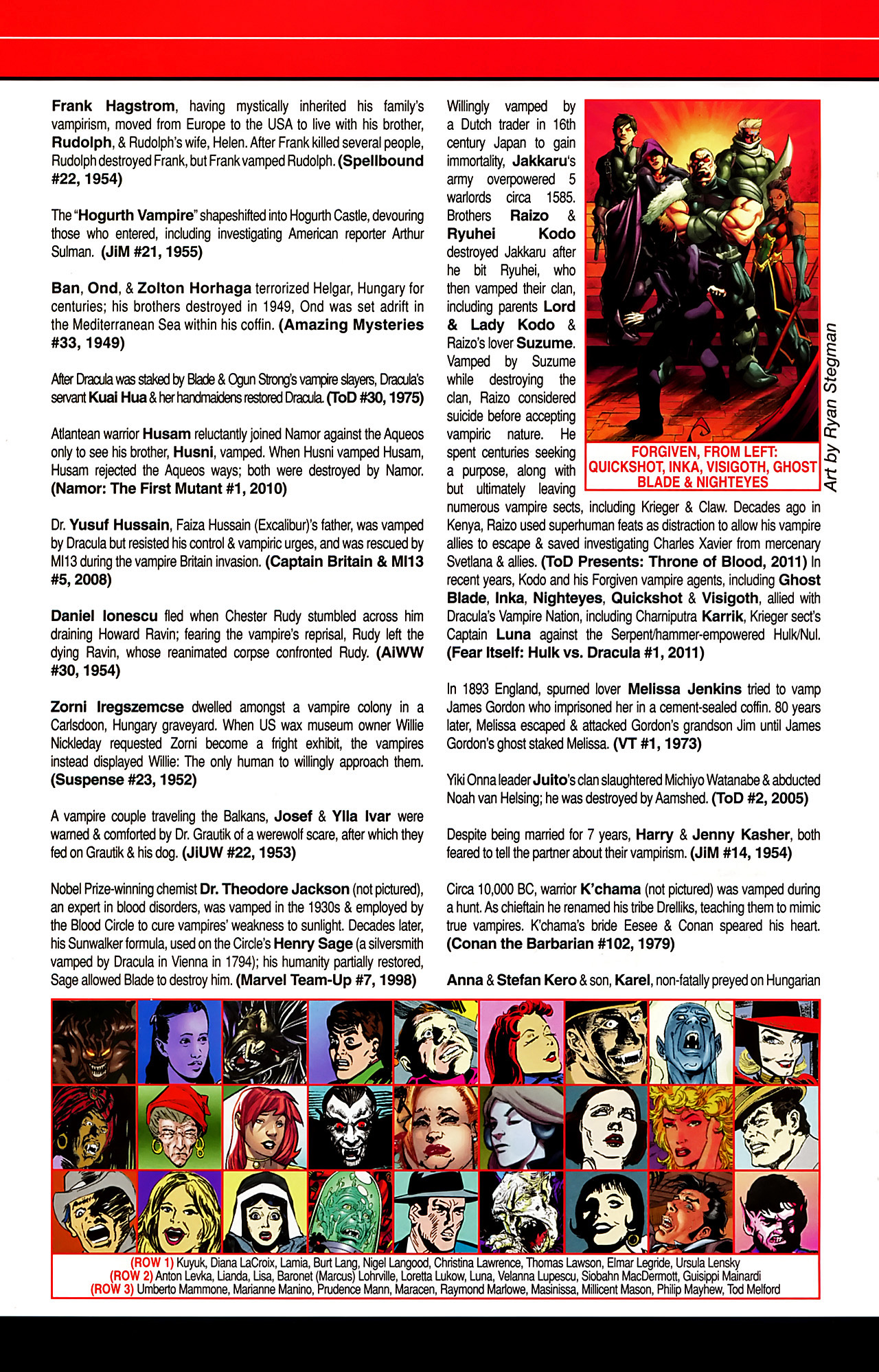 Read online Vampires: The Marvel Undead comic -  Issue # Full - 50