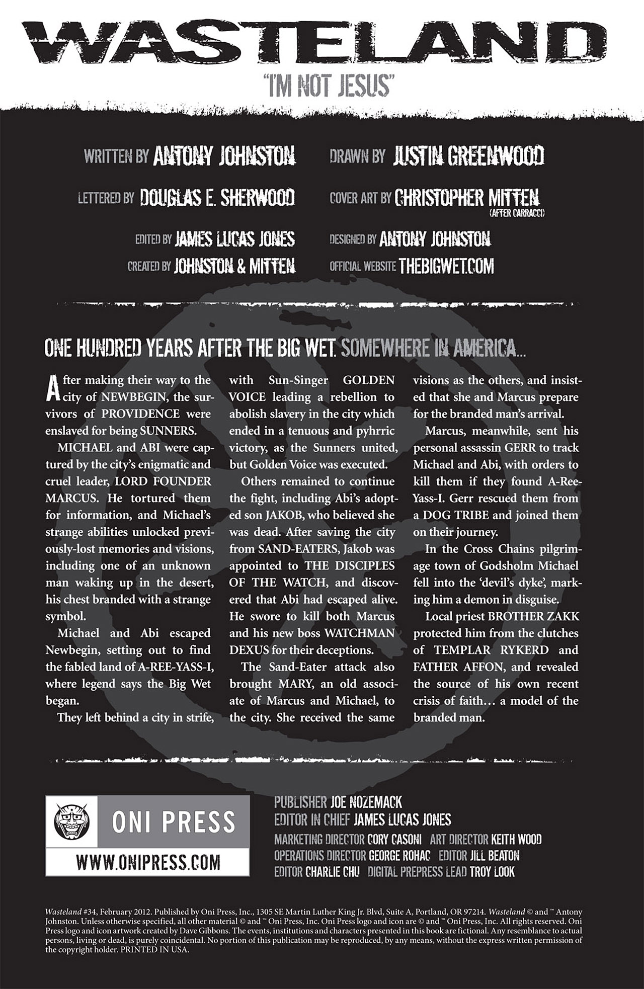 Read online Wasteland (2006) comic -  Issue #34 - 2