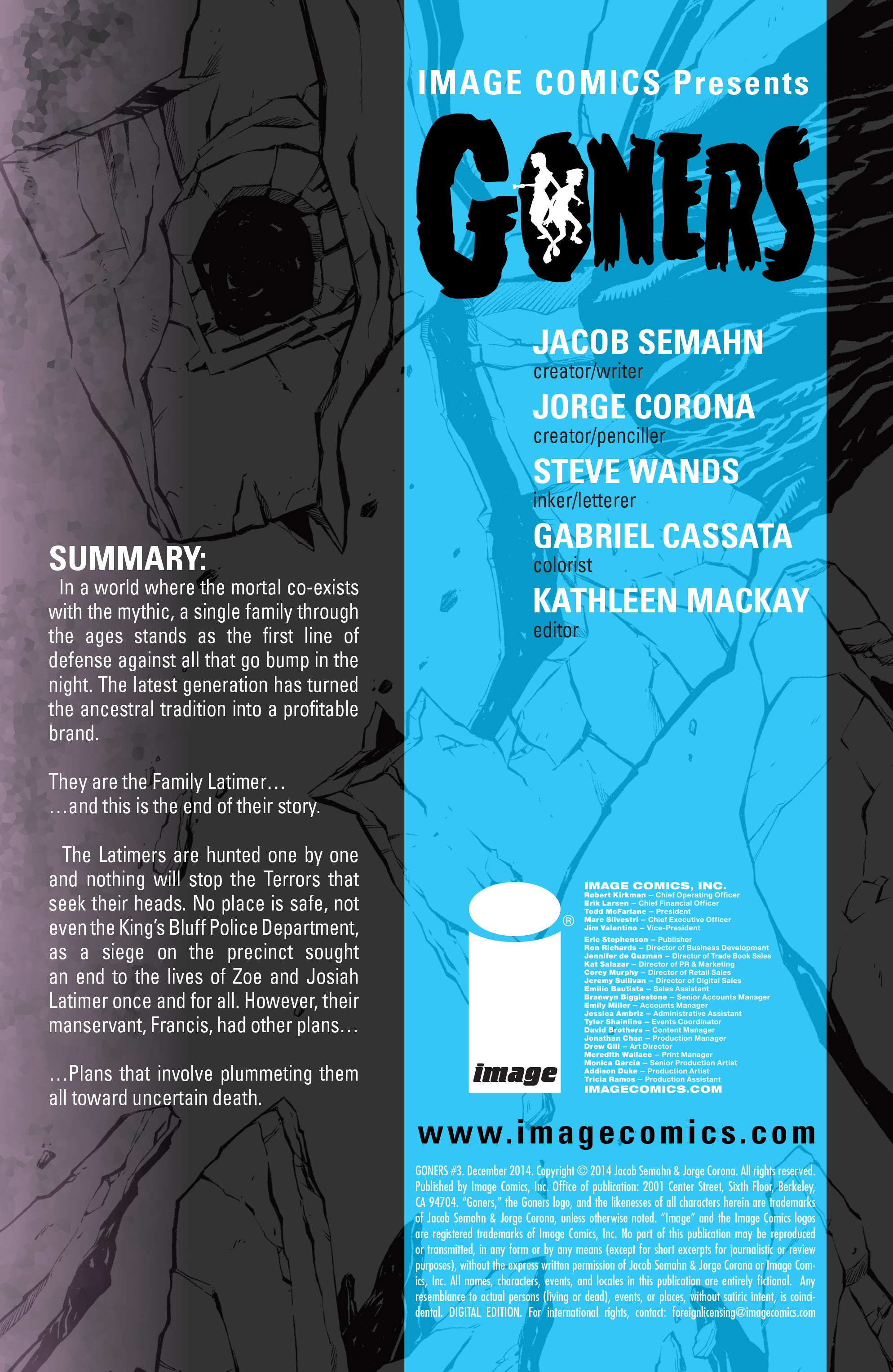 Read online Goners comic -  Issue #3 - 2