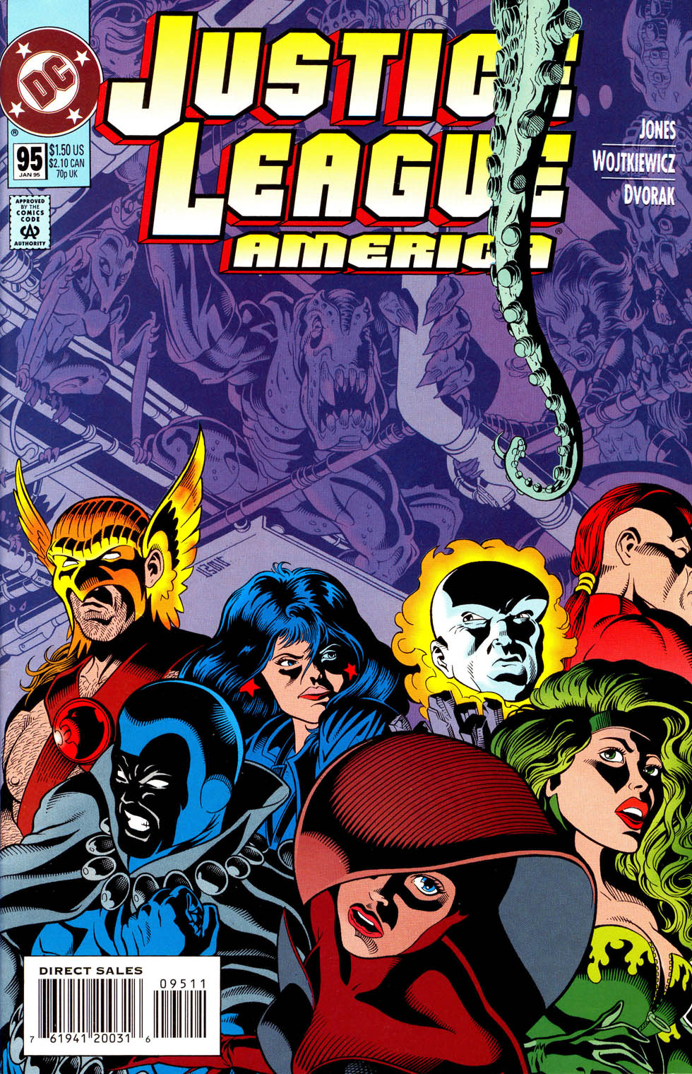 Read online Justice League America comic -  Issue #95 - 1