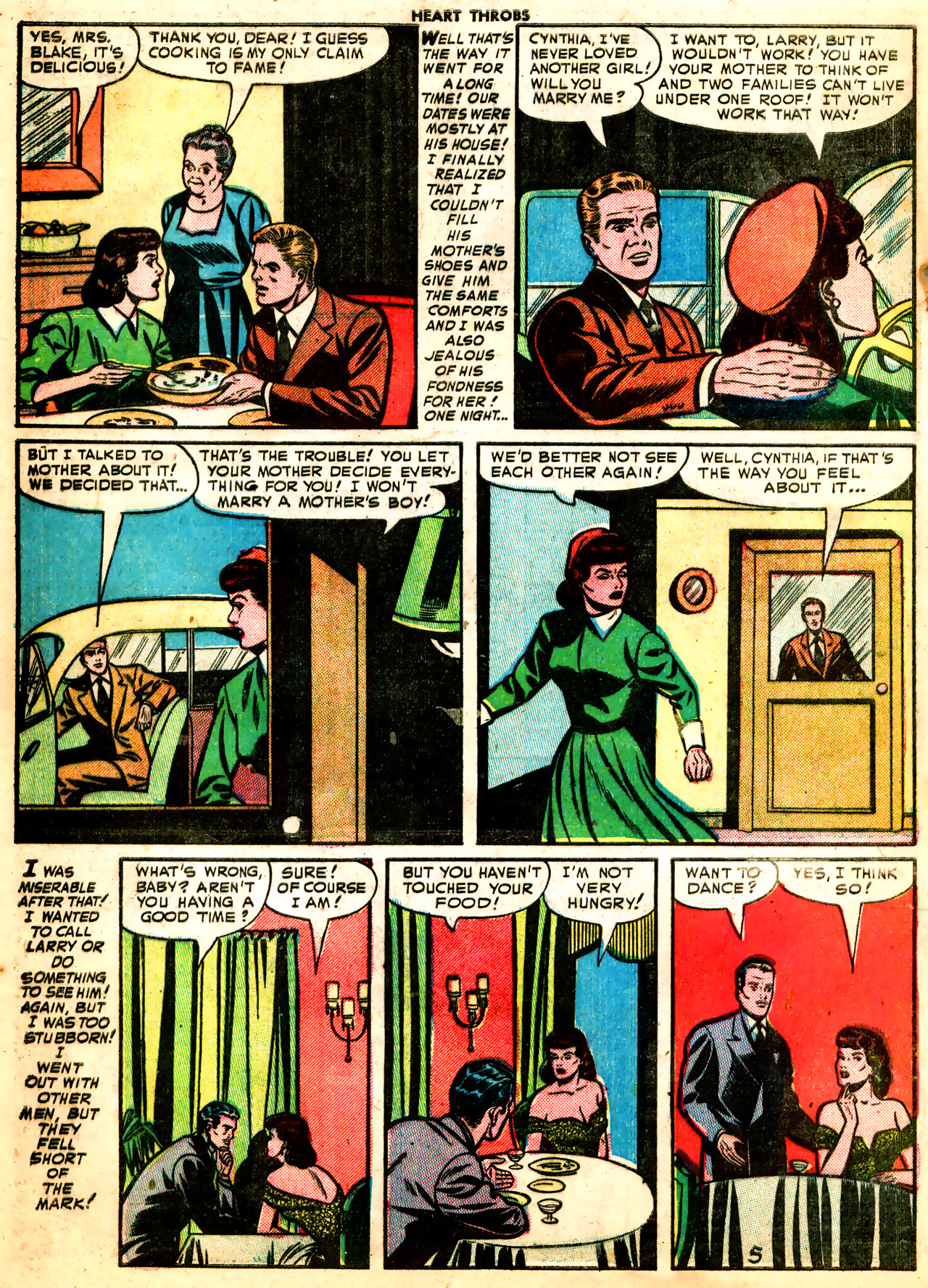Read online Heart Throbs comic -  Issue #9 - 16