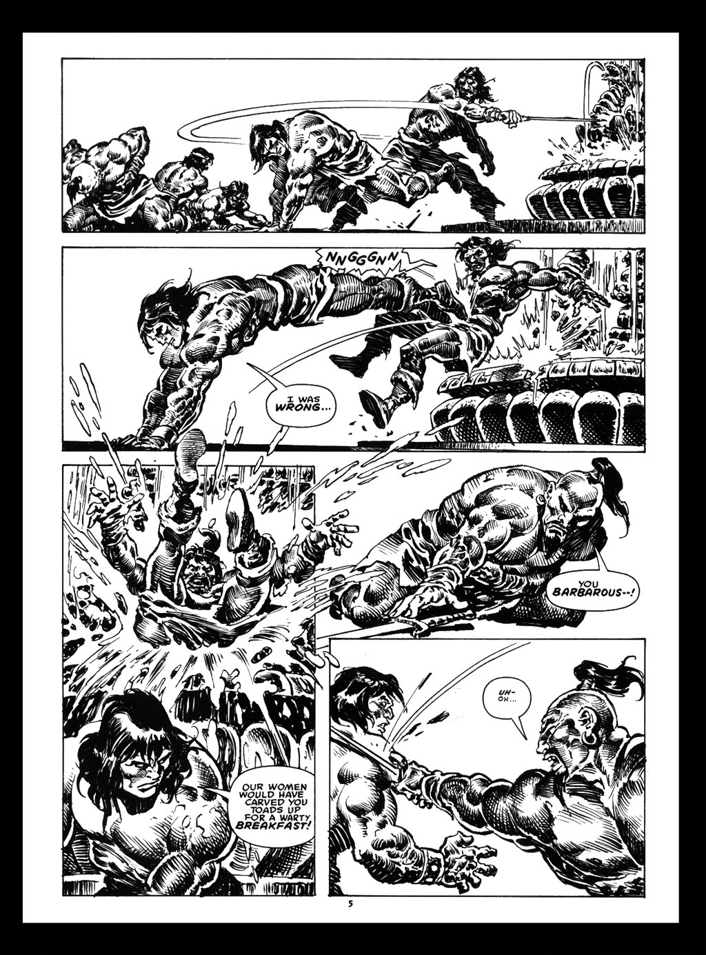 Read online The Savage Sword Of Conan comic -  Issue #214 - 6