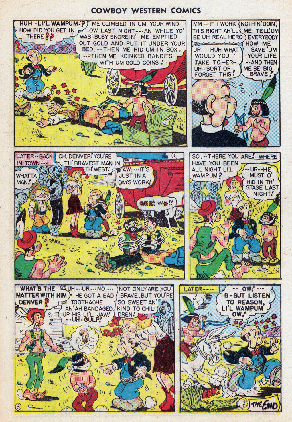 Read online Cowboy Western Comics (1948) comic -  Issue #27 - 25